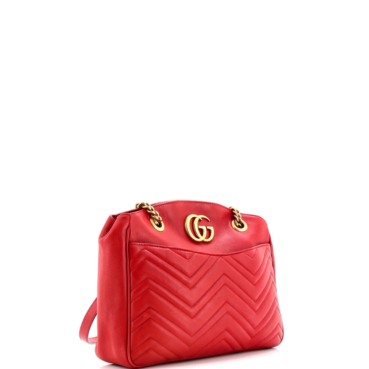 GG Marmont Chain Tote Matelasse Leather Medium