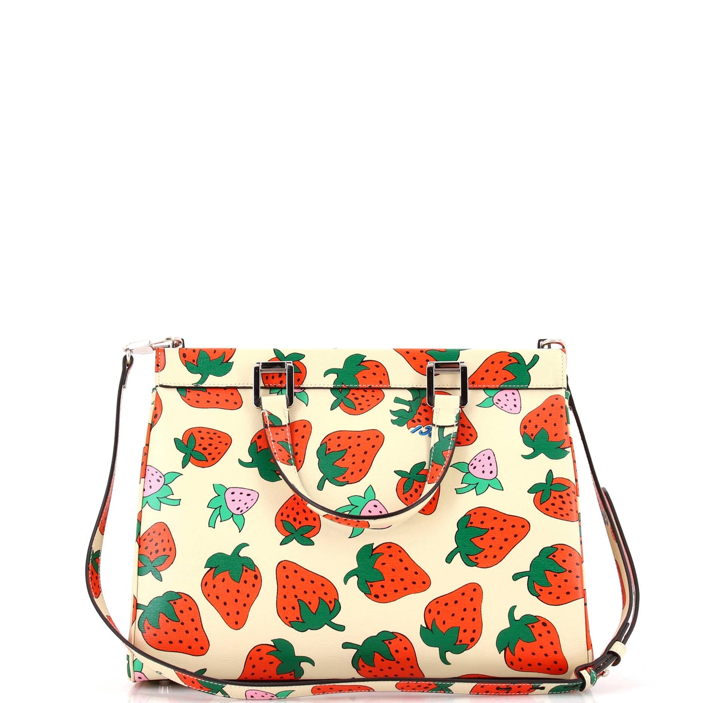 Zumi Top Handle Bag Printed Leather Medium