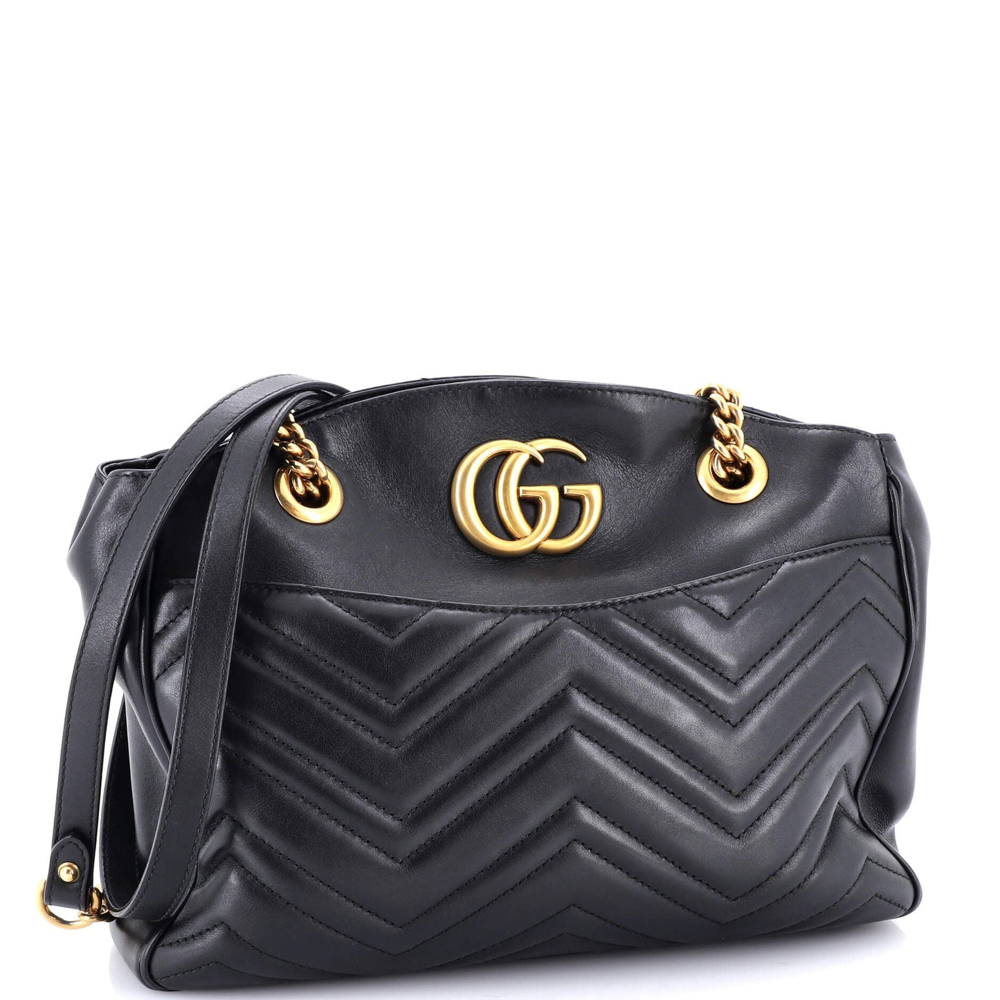 GG Marmont Chain Tote Matelasse Leather Medium