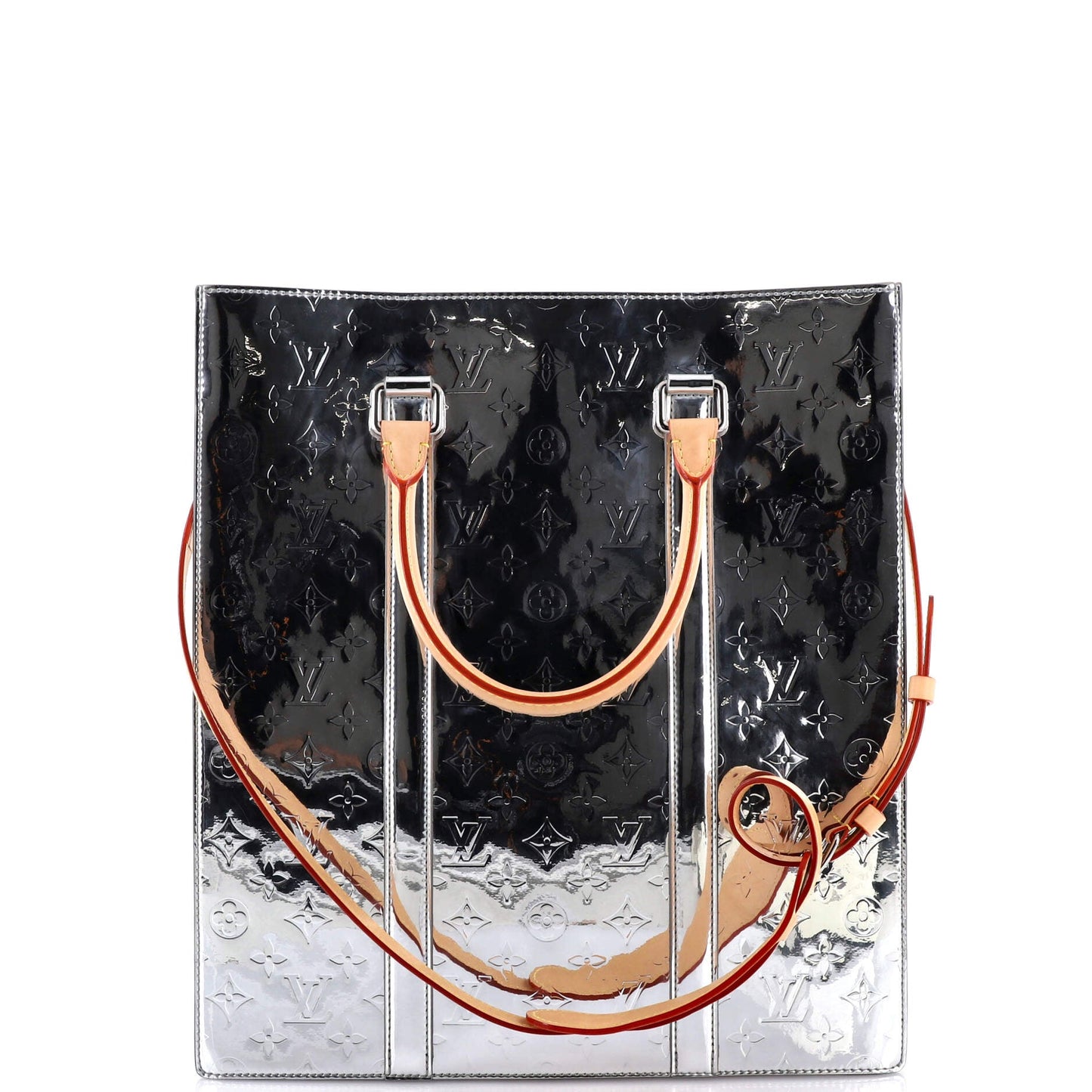 Sac Plat Bag Monogram Mirror Coated Canvas