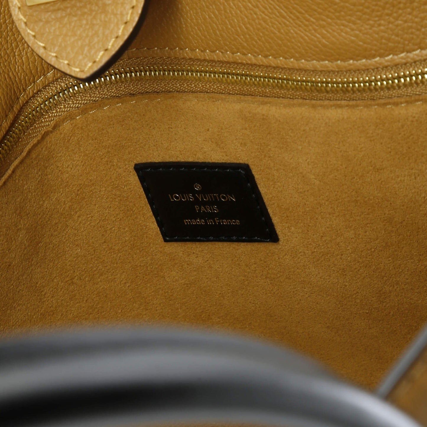 On My Side Tote Leather with Monogram Canvas MM