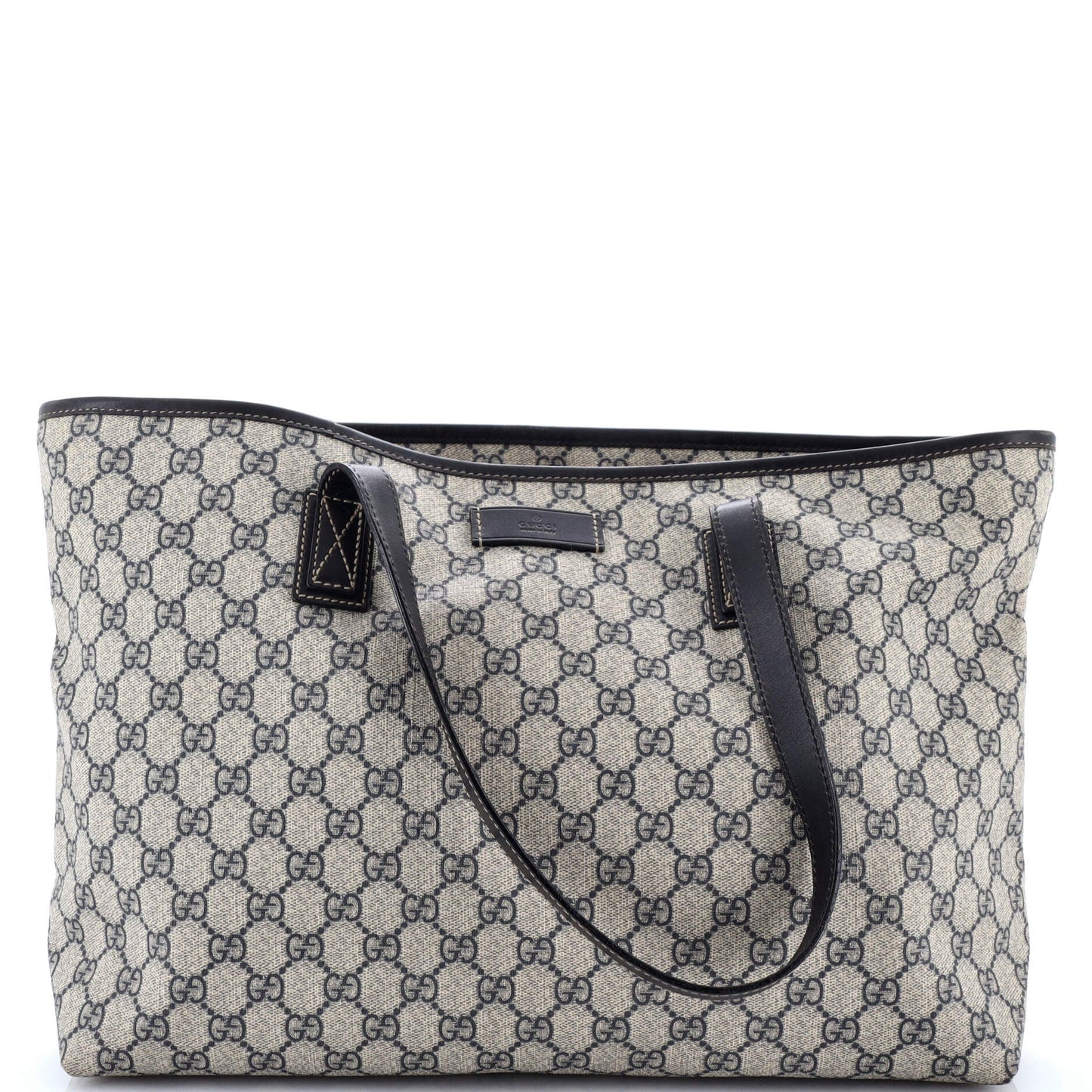 Plus Tote GG Coated Canvas with Leather Large