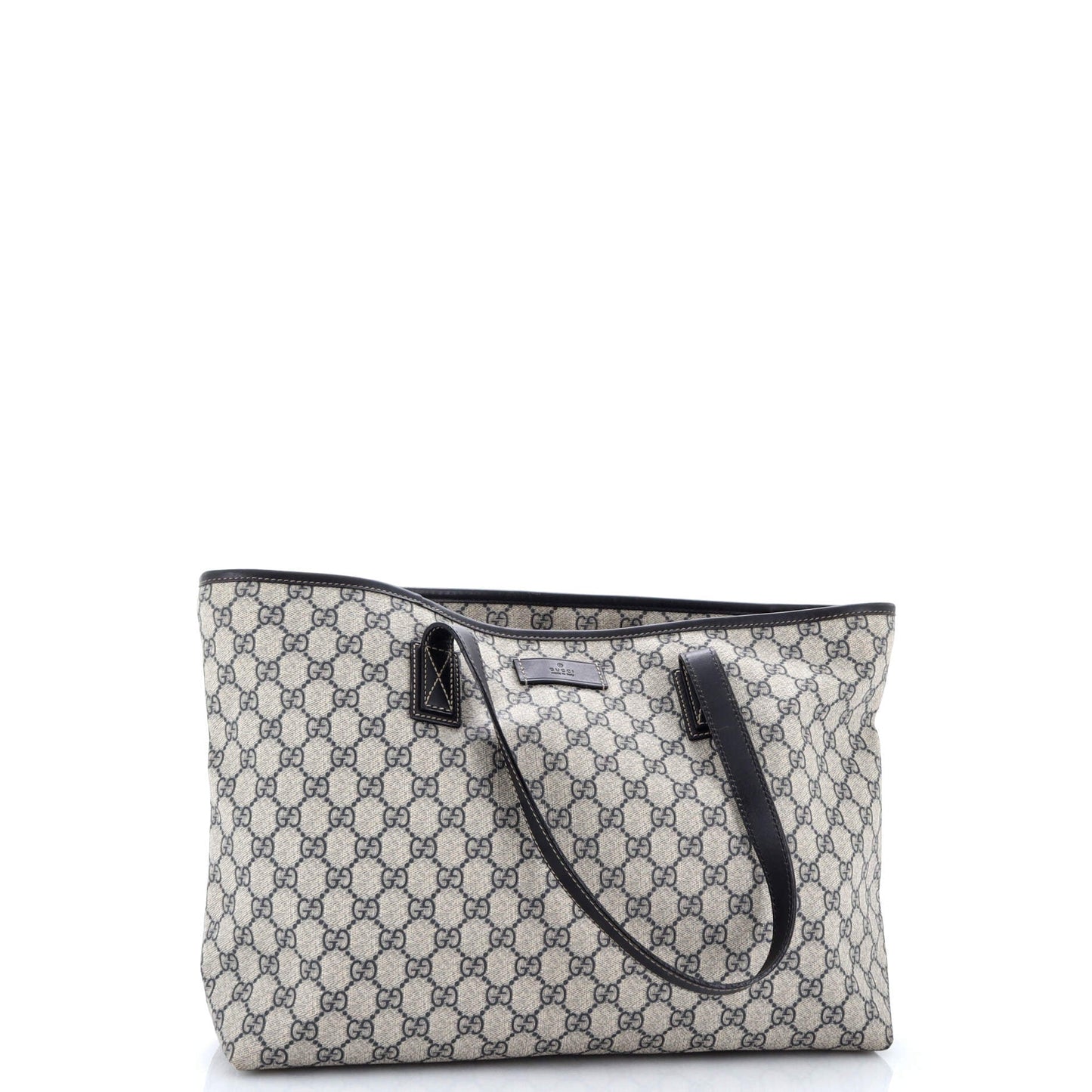 Plus Tote GG Coated Canvas with Leather Large