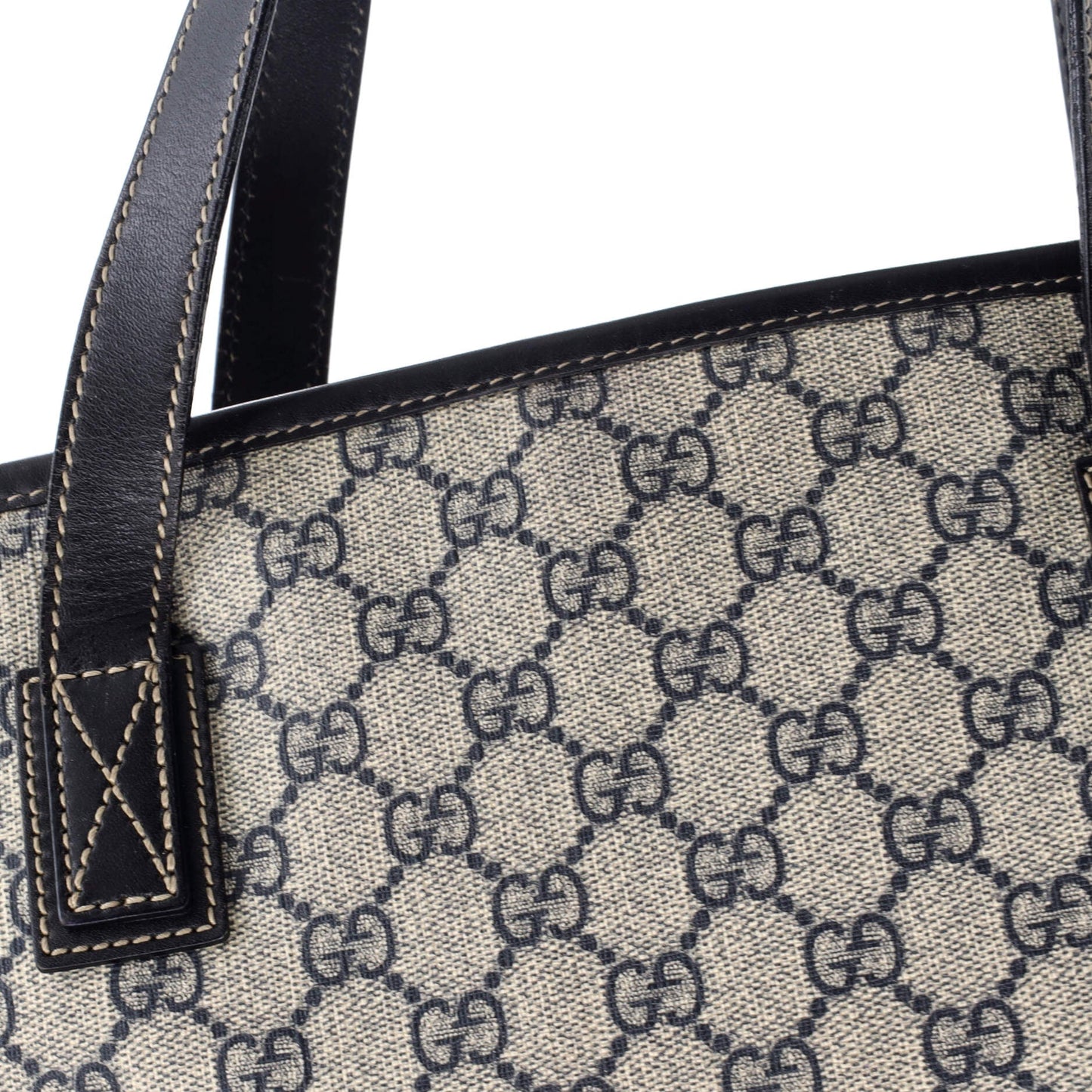 Plus Tote GG Coated Canvas with Leather Large