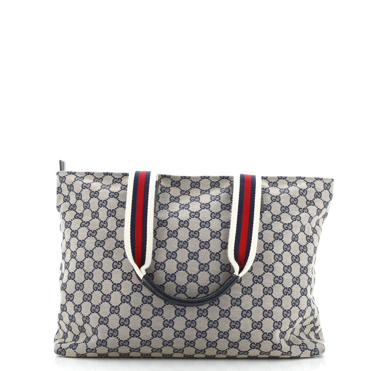 Diaper Web Strap Tote GG Canvas Large