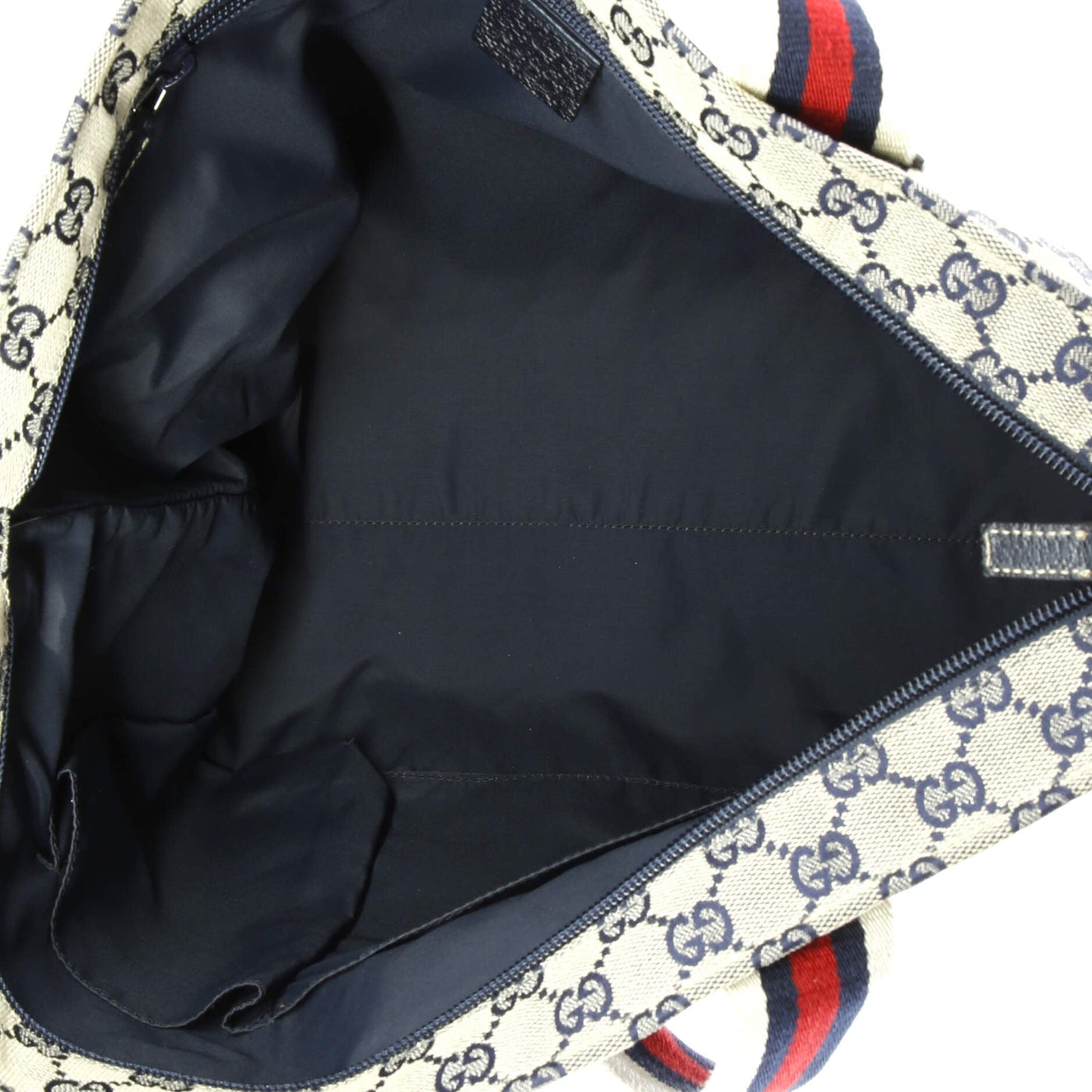 Diaper Web Strap Tote GG Canvas Large