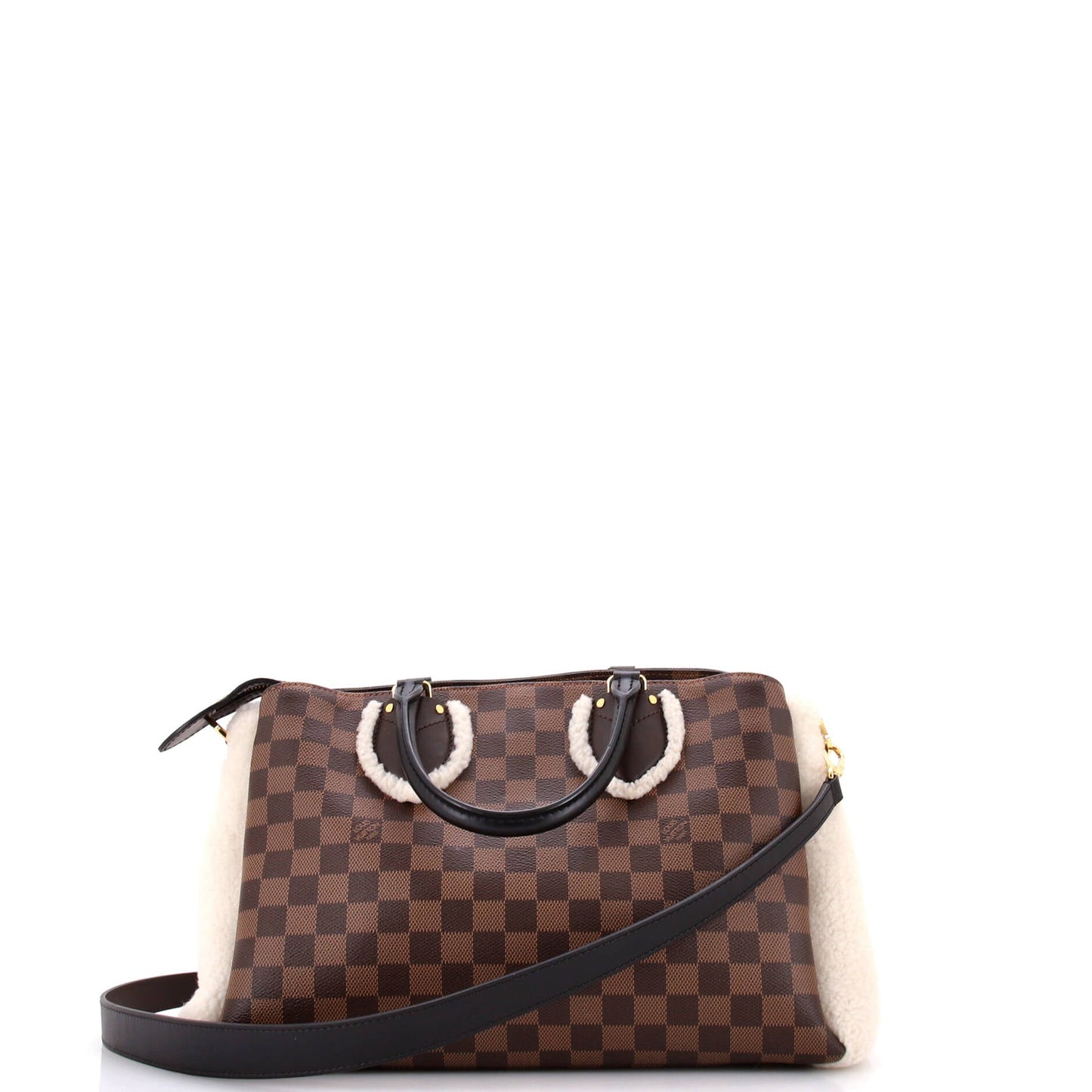 Normandy Handbag Damier with Shearling