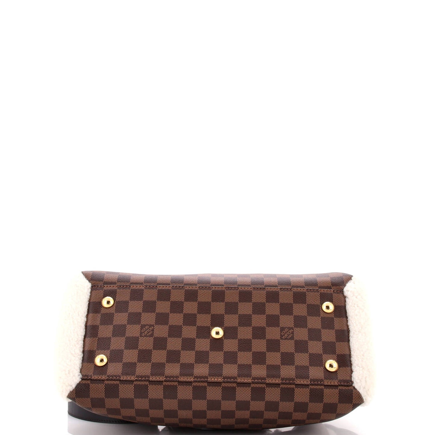 Normandy Handbag Damier with Shearling