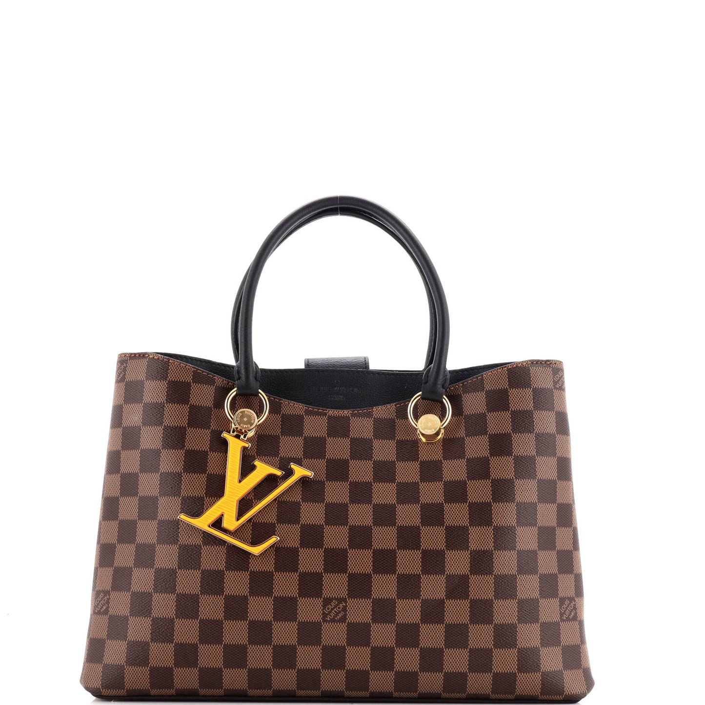 LV Riverside Handbag Damier with Leather
