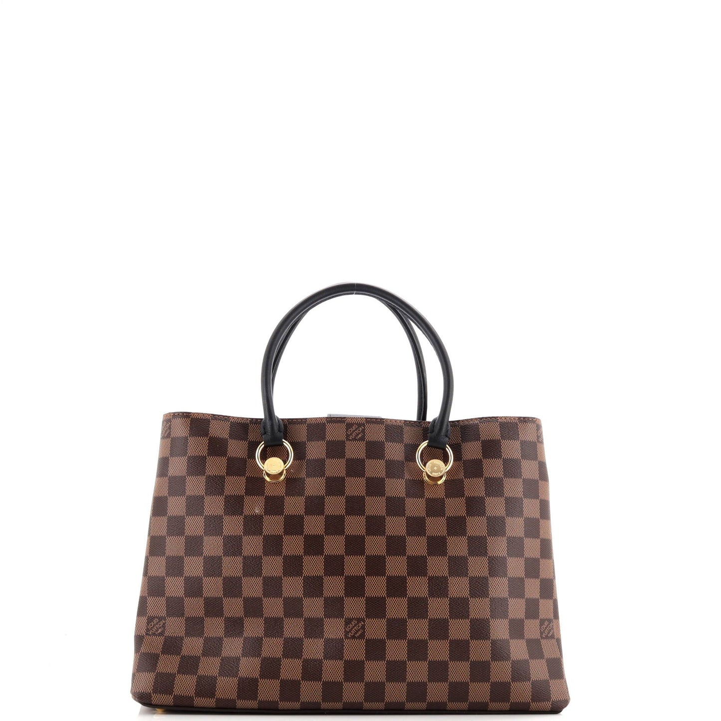 LV Riverside Handbag Damier with Leather