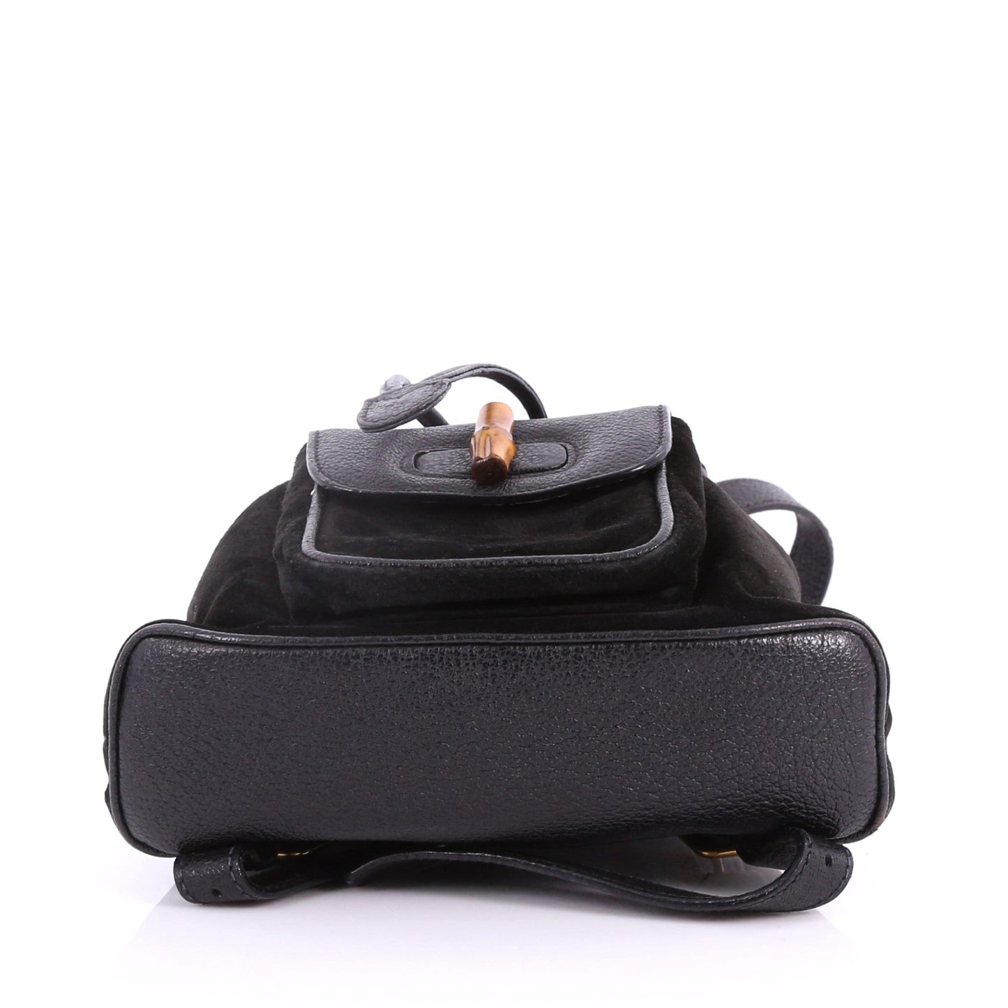 Vintage Bamboo Backpack Suede Mini
