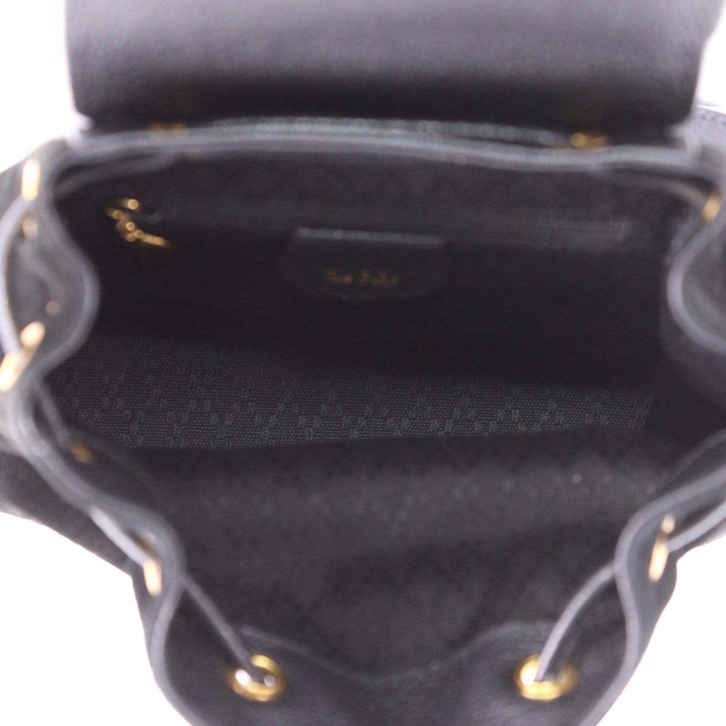 Vintage Bamboo Backpack Suede Mini