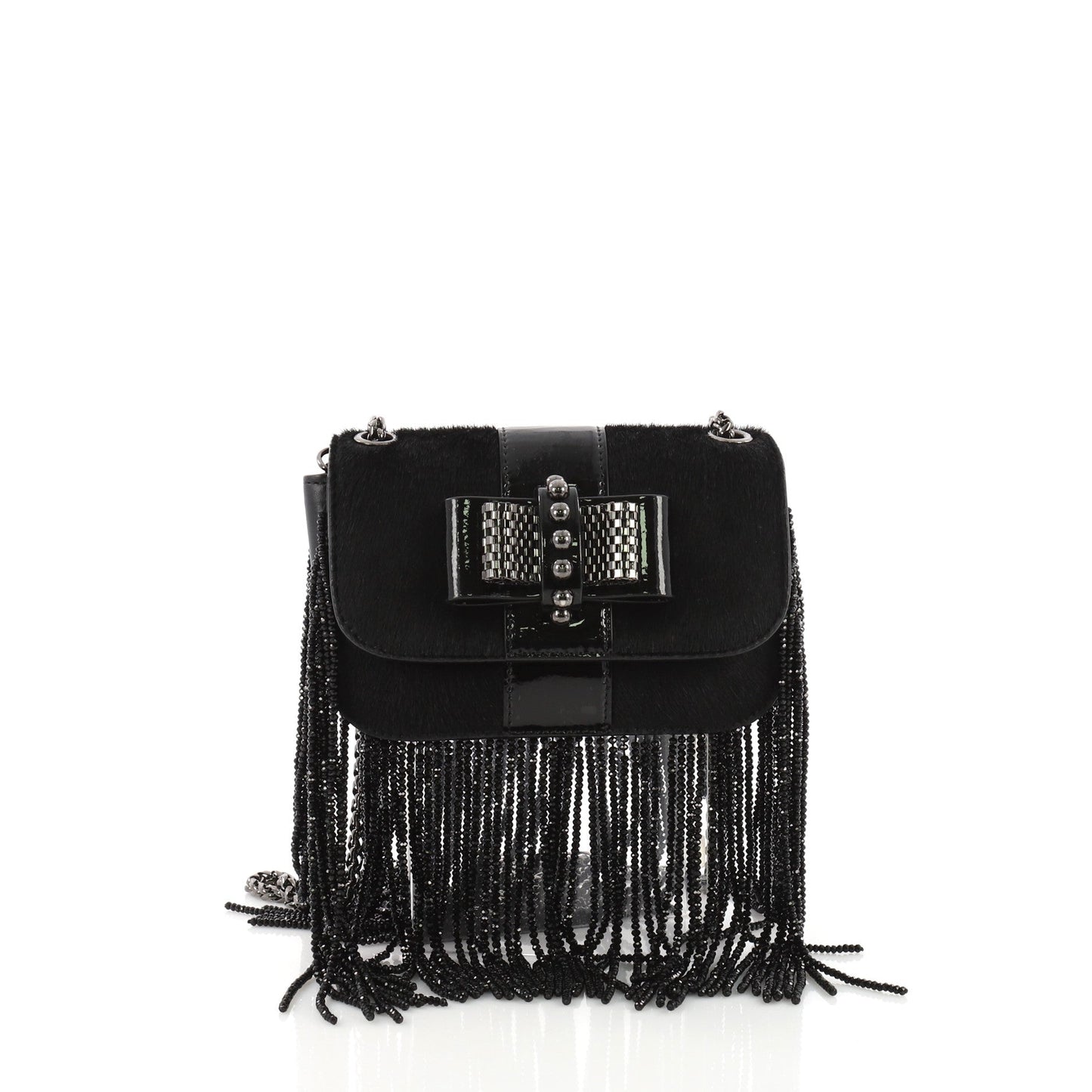 Fringe Sweet Charity Crossbody Bag Pony Hair Mini