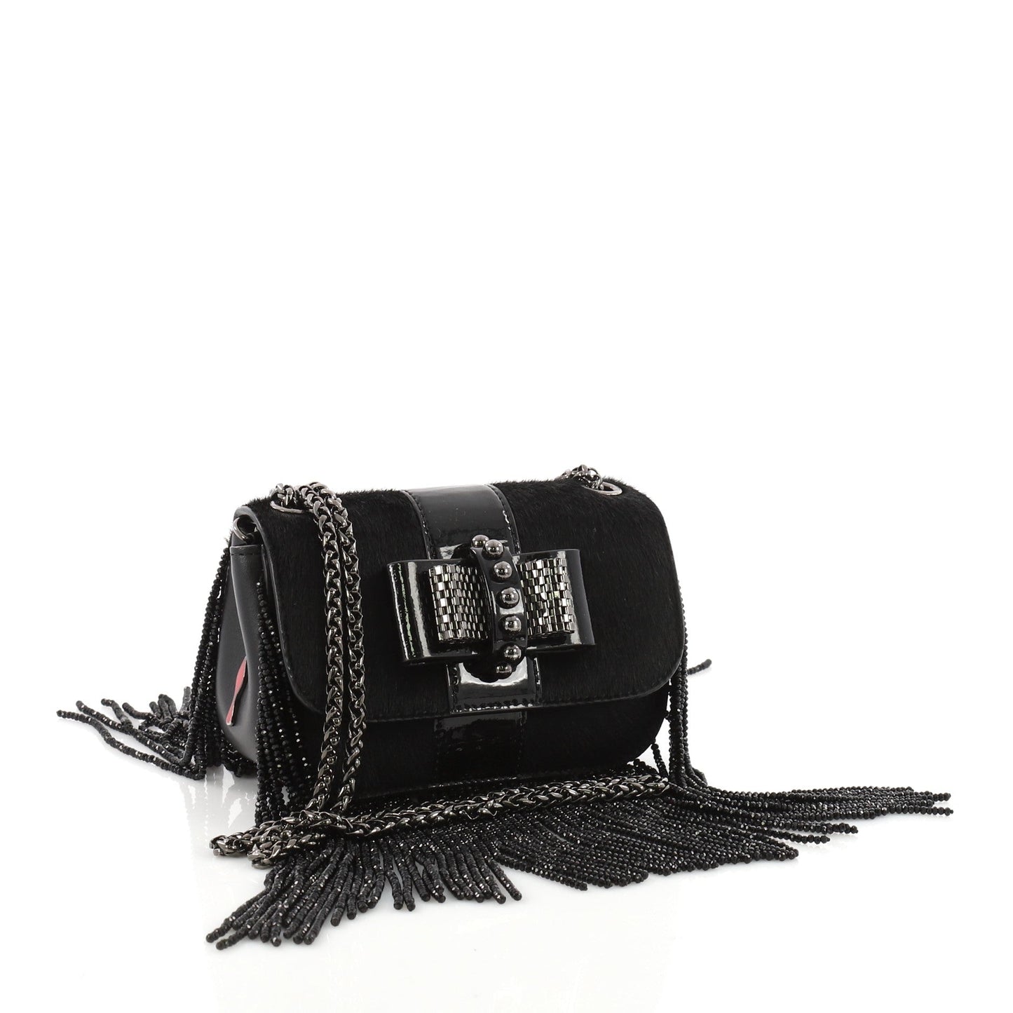 Fringe Sweet Charity Crossbody Bag Pony Hair Mini