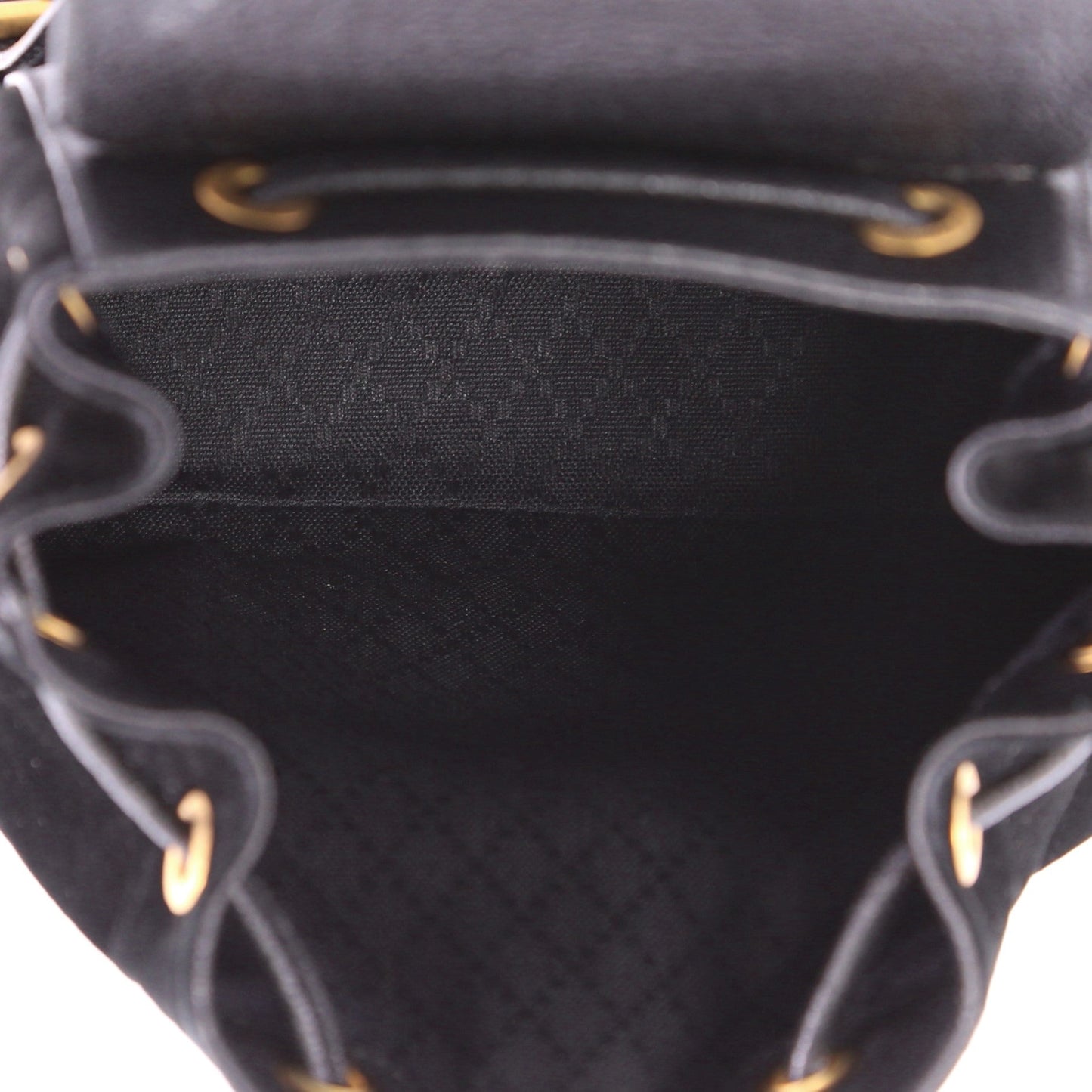 Vintage Bamboo Backpack Suede Mini
