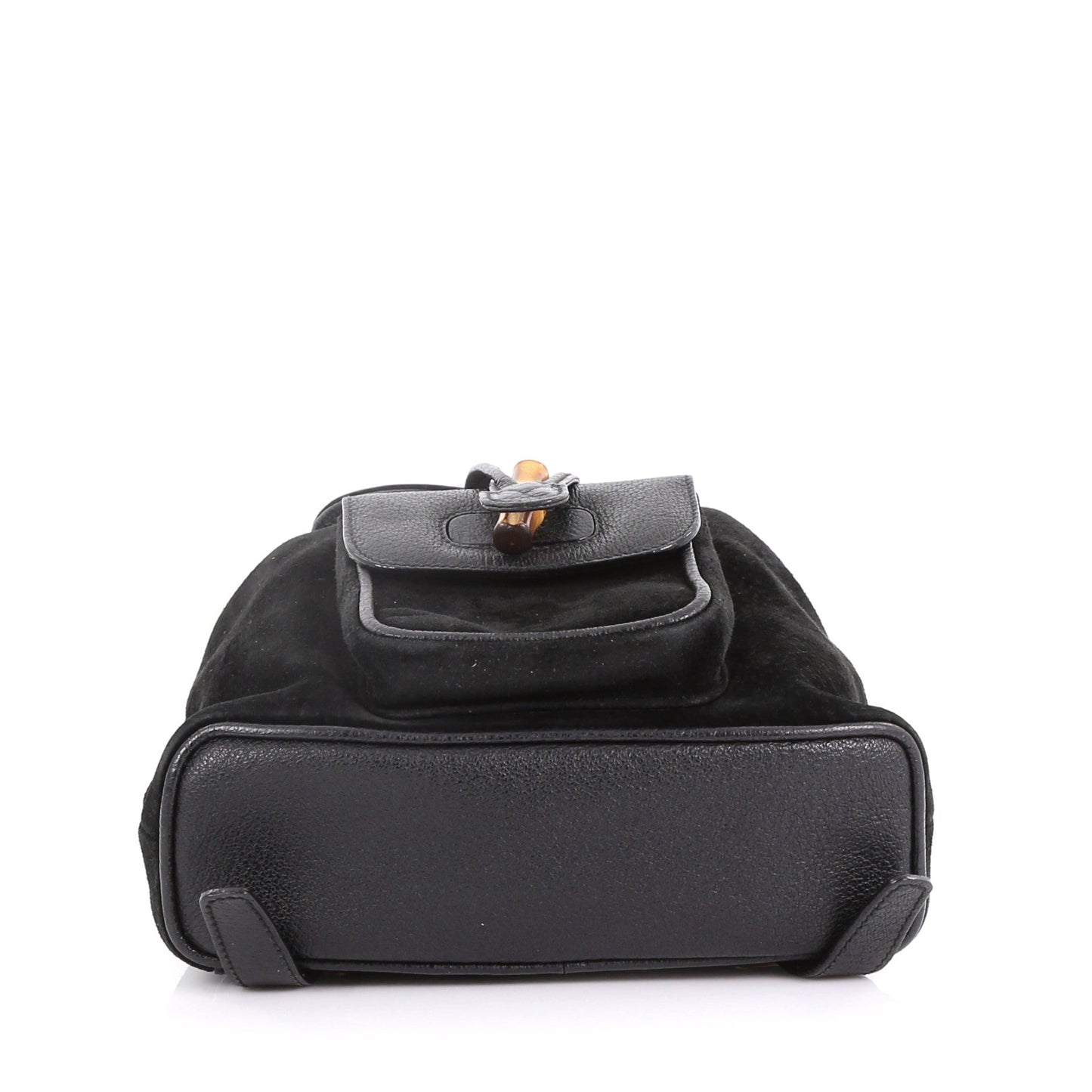 Vintage Bamboo Backpack Suede Mini
