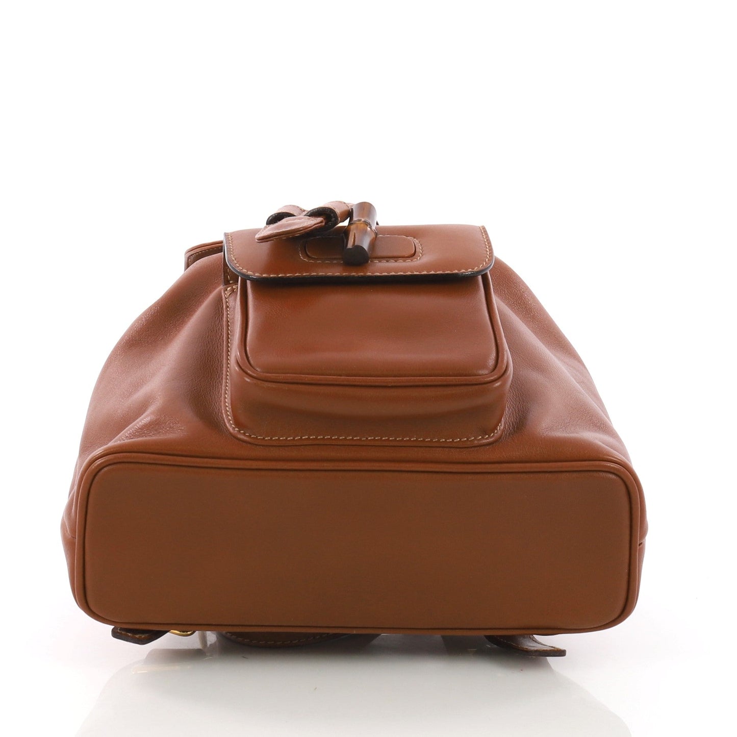Vintage Bamboo Backpack Leather Mini