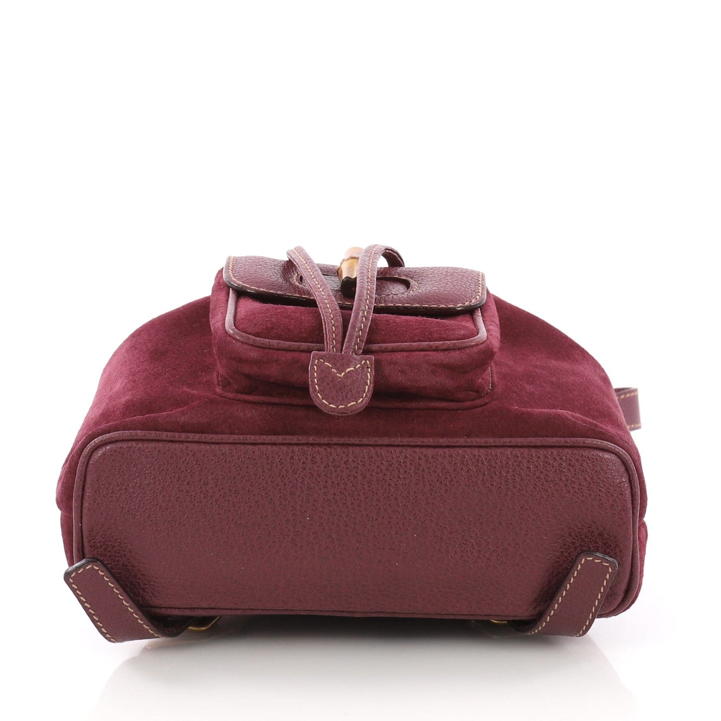 Vintage Bamboo Backpack Suede Mini