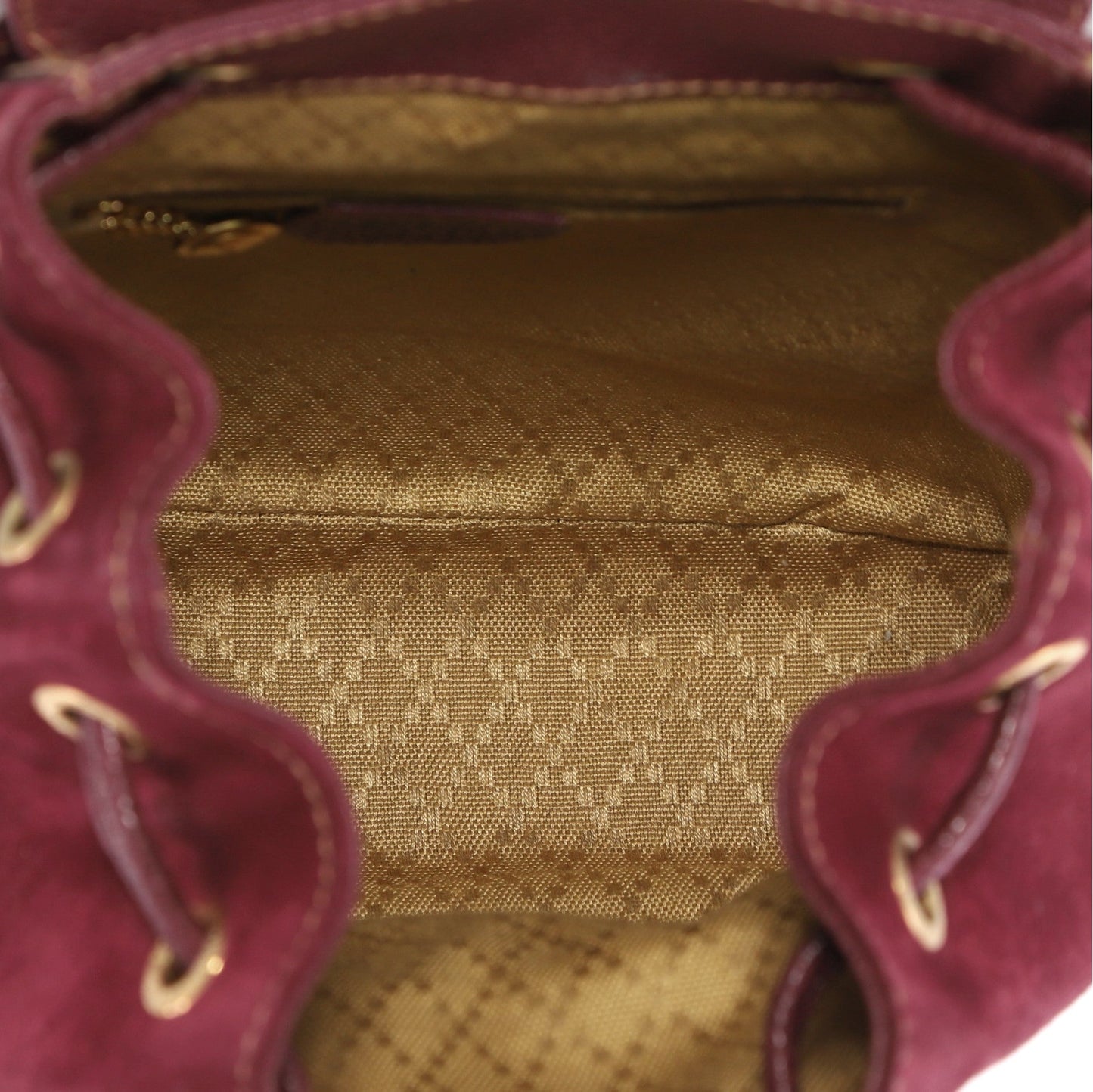 Vintage Bamboo Backpack Suede Mini