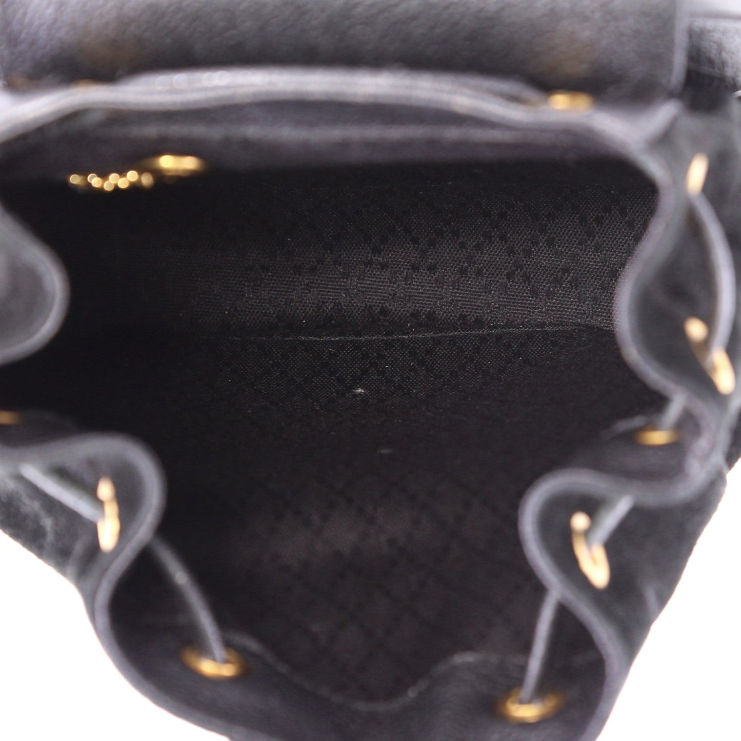 Vintage Bamboo Backpack Suede Mini