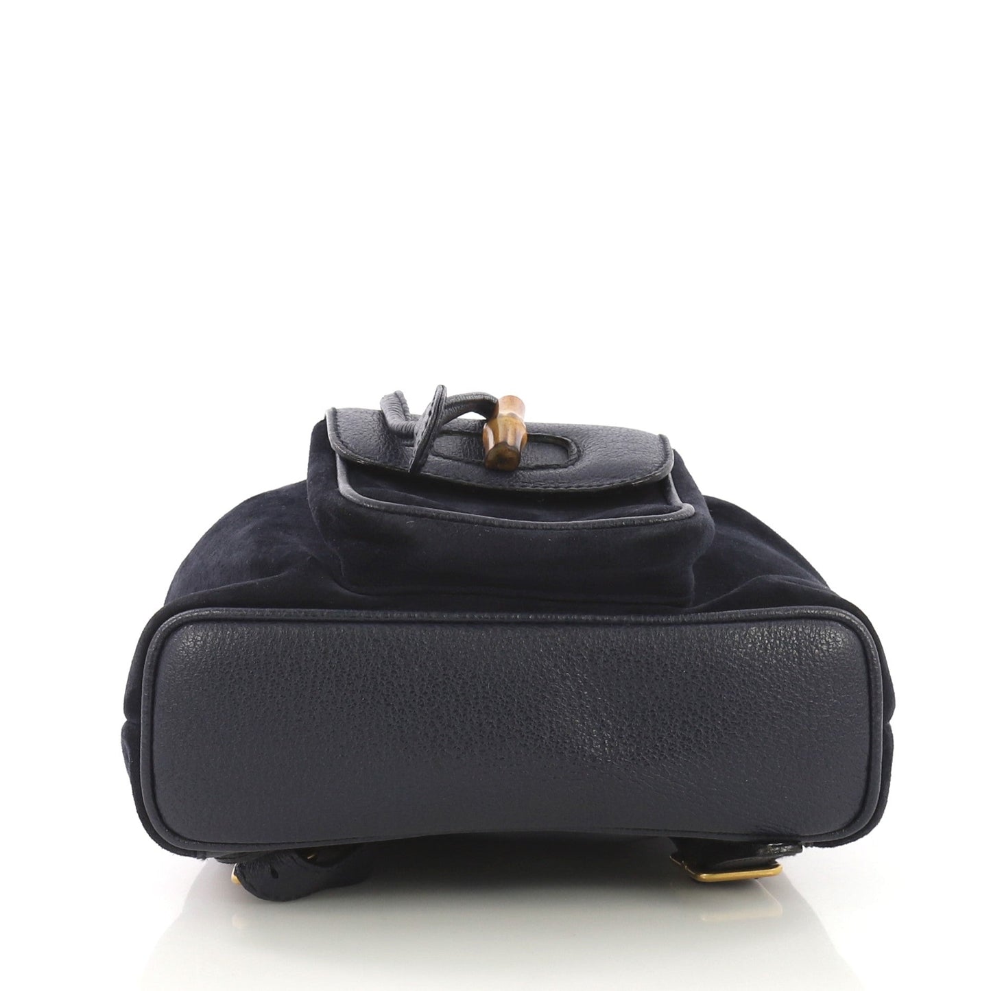 Vintage Bamboo Backpack Suede Mini