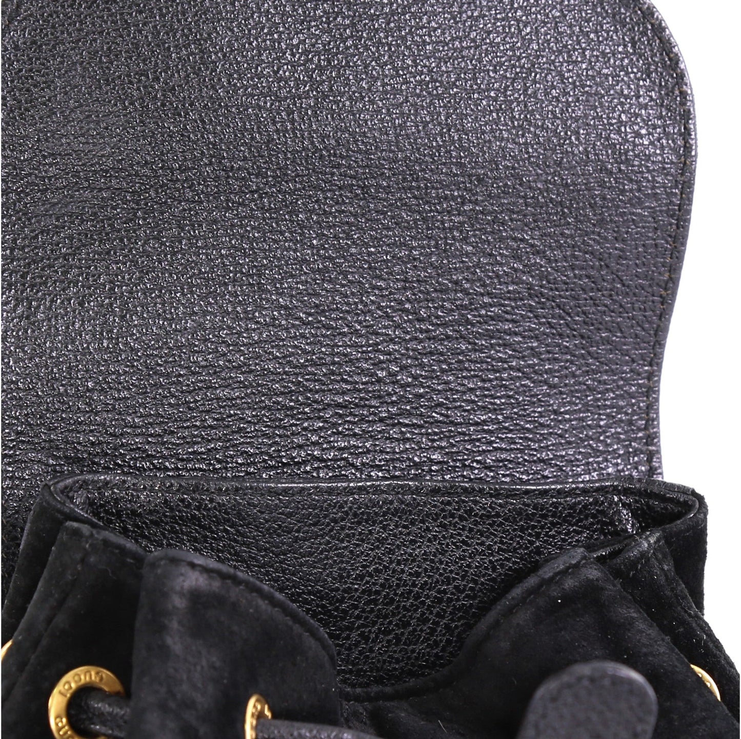 Vintage Bamboo Backpack Suede Mini