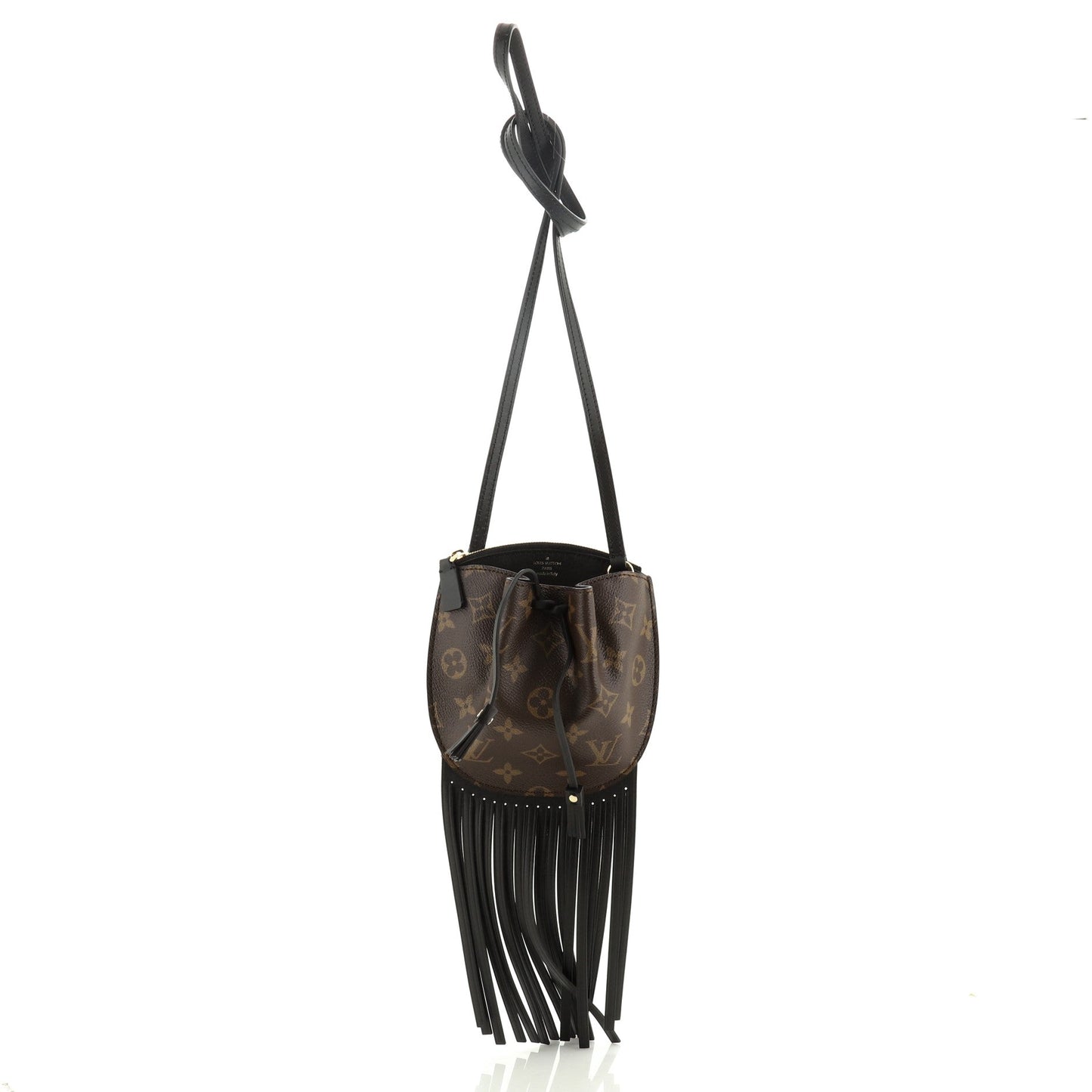 Fringed Noe Bag Monogram Canvas with Leather Mini