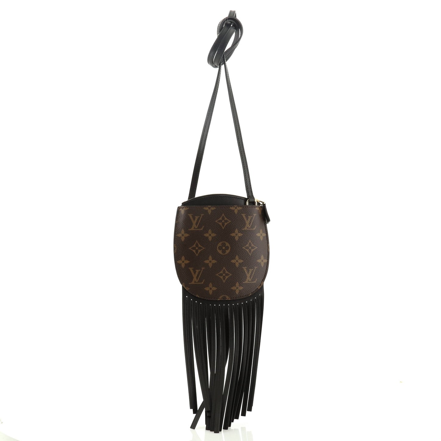 Fringed Noe Bag Monogram Canvas with Leather Mini
