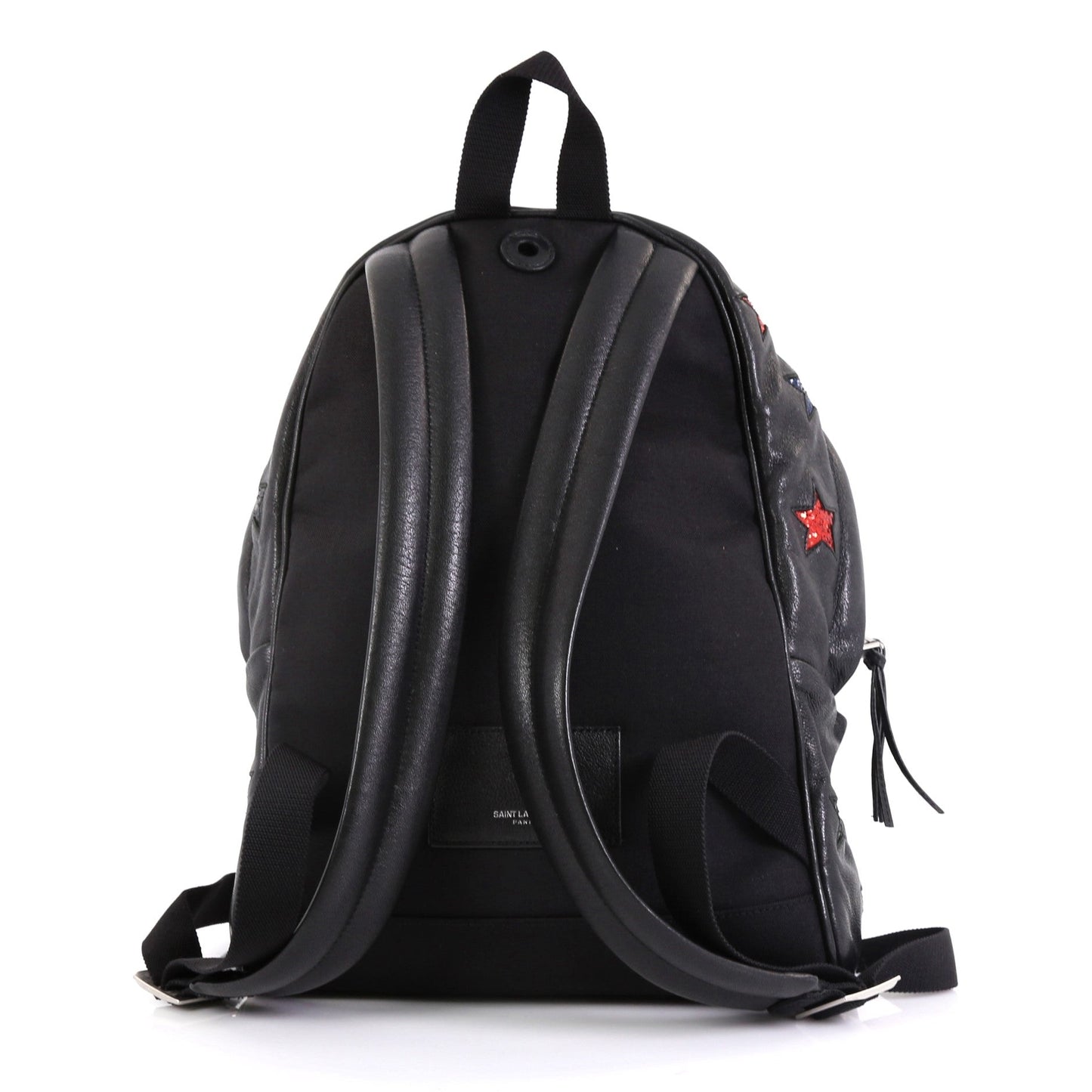 City Backpack Glitter Inlaid Leather Mini
