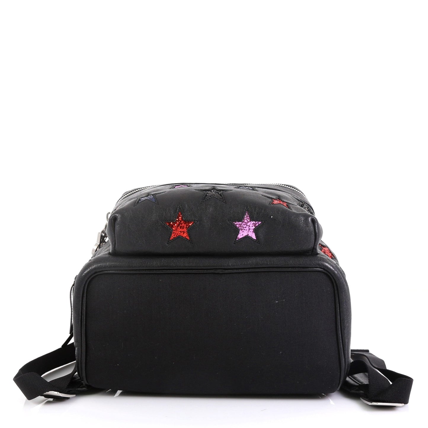 City Backpack Glitter Inlaid Leather Mini