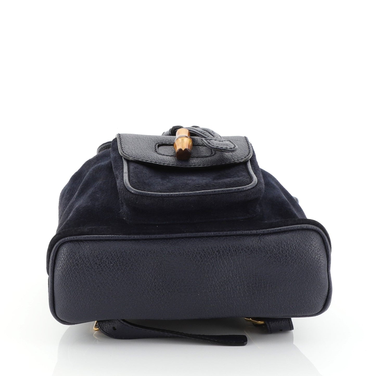 Vintage Bamboo Backpack Suede Mini