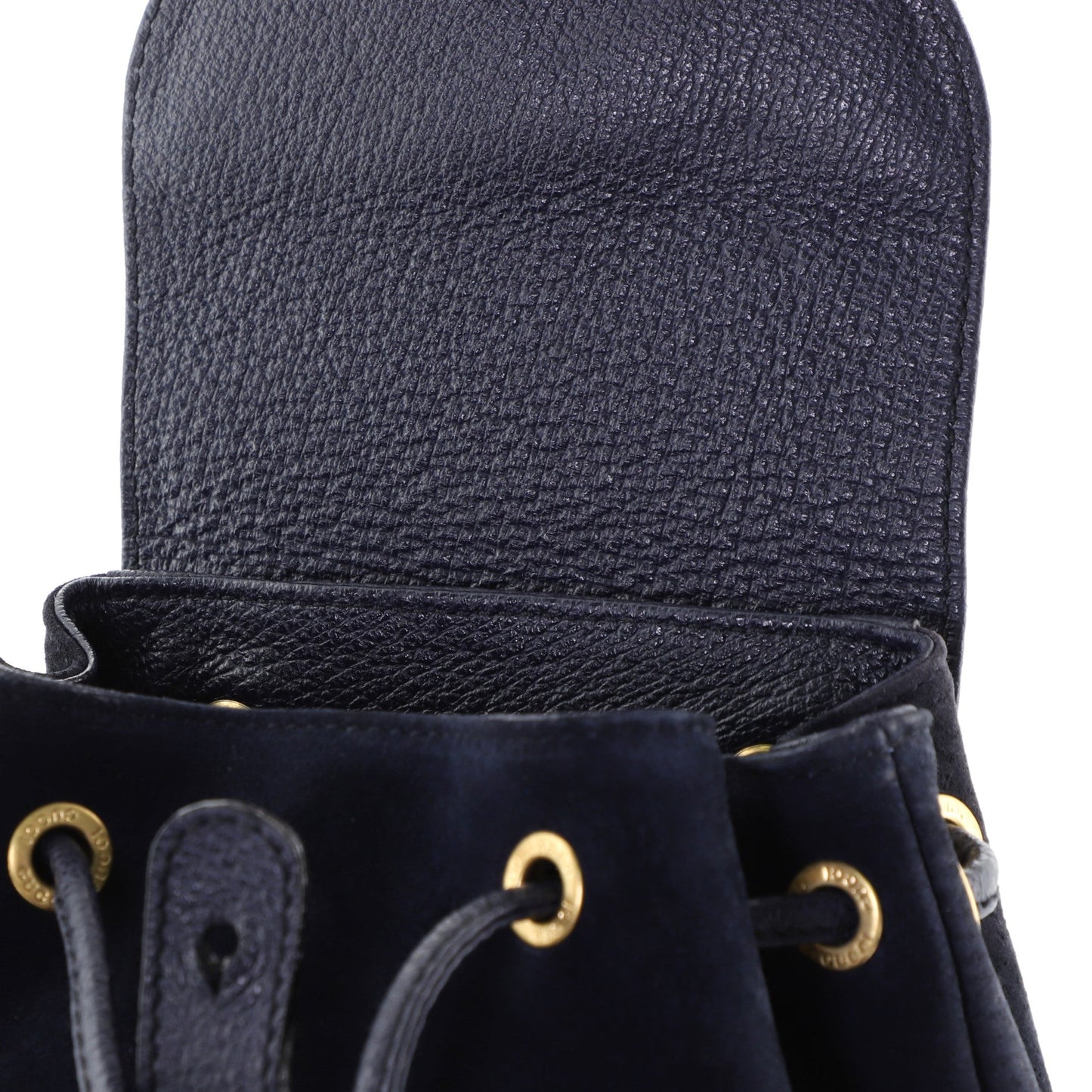 Vintage Bamboo Backpack Suede Mini