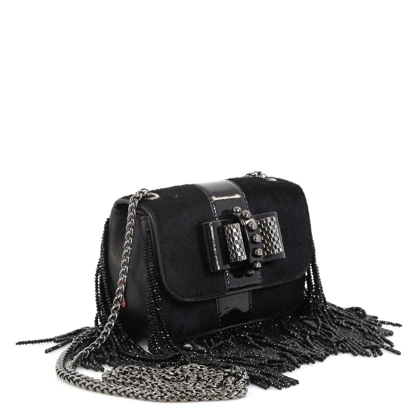 Fringe Sweet Charity Crossbody Bag Pony Hair Mini