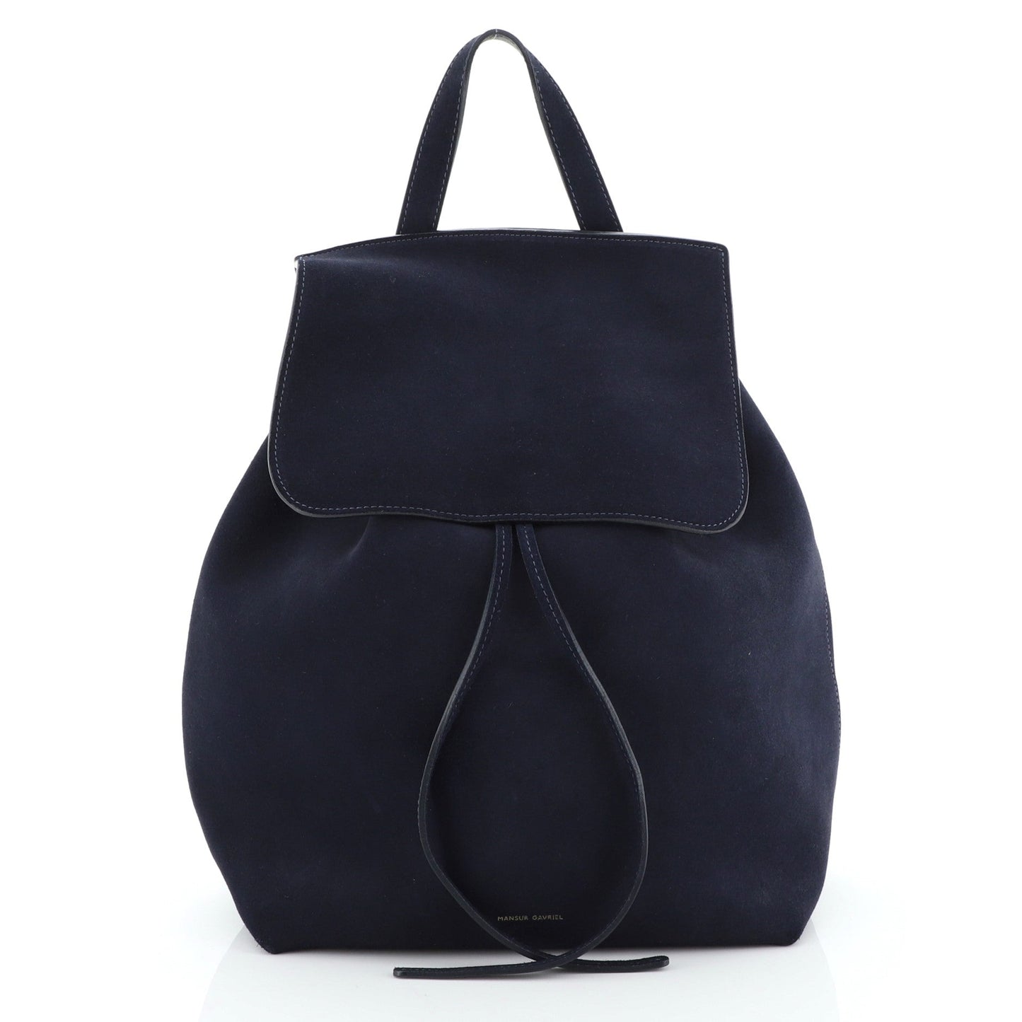 Drawstring Backpack Suede Mini