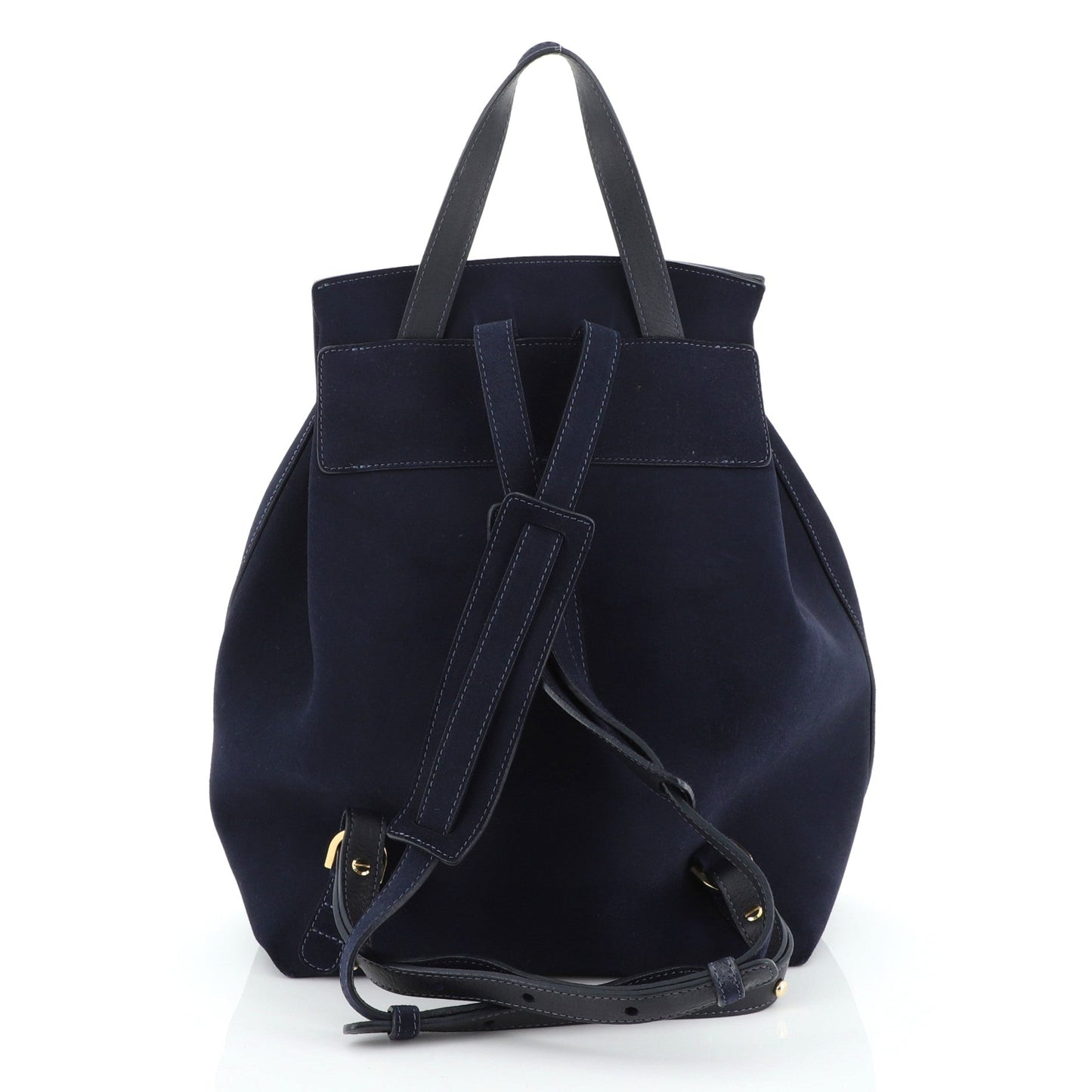 Drawstring Backpack Suede Mini