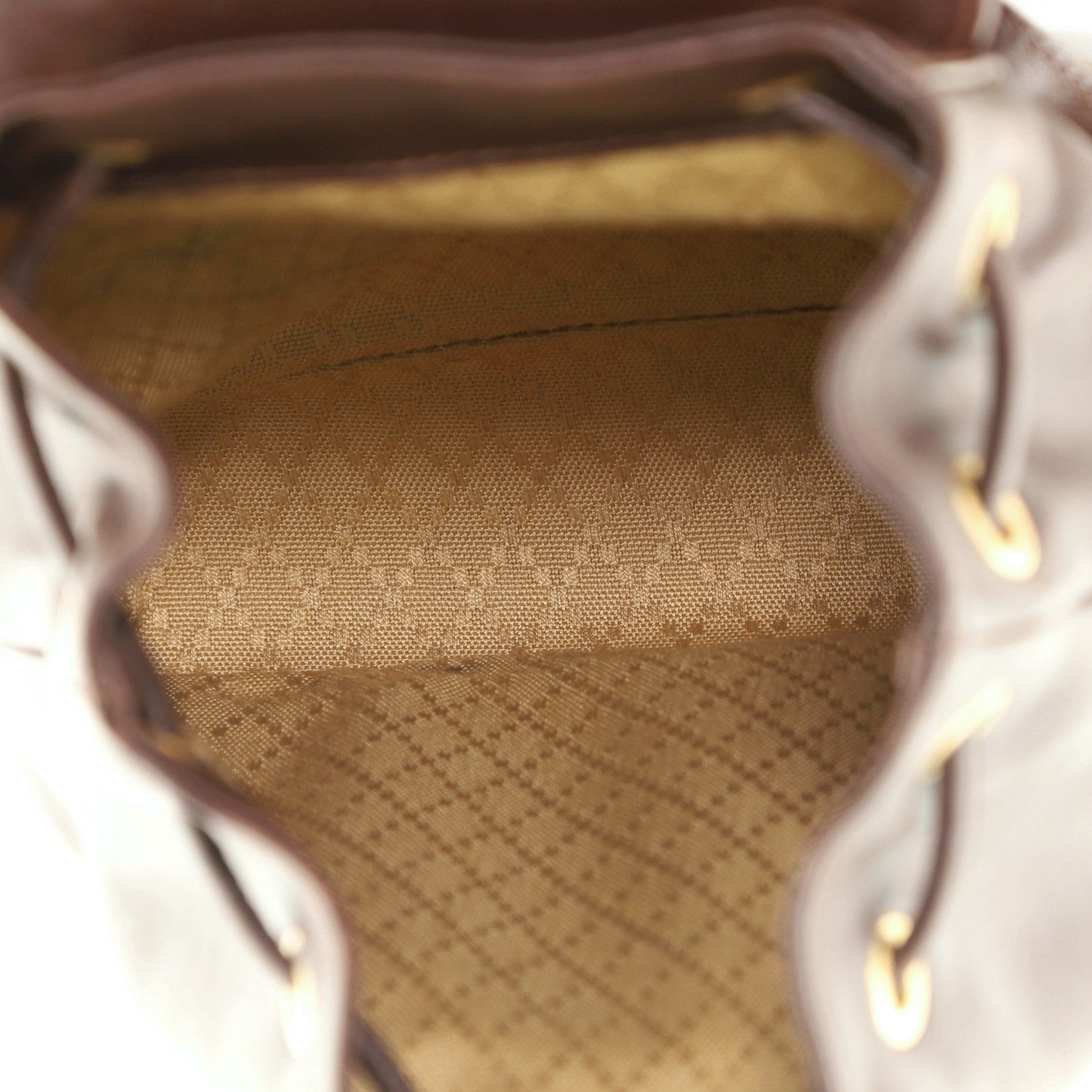 Vintage Bamboo Backpack Leather Mini
