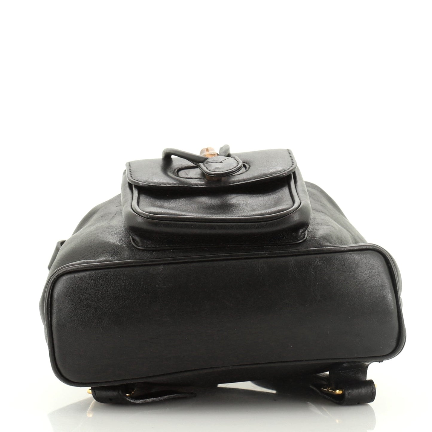 Vintage Bamboo Backpack Leather Mini