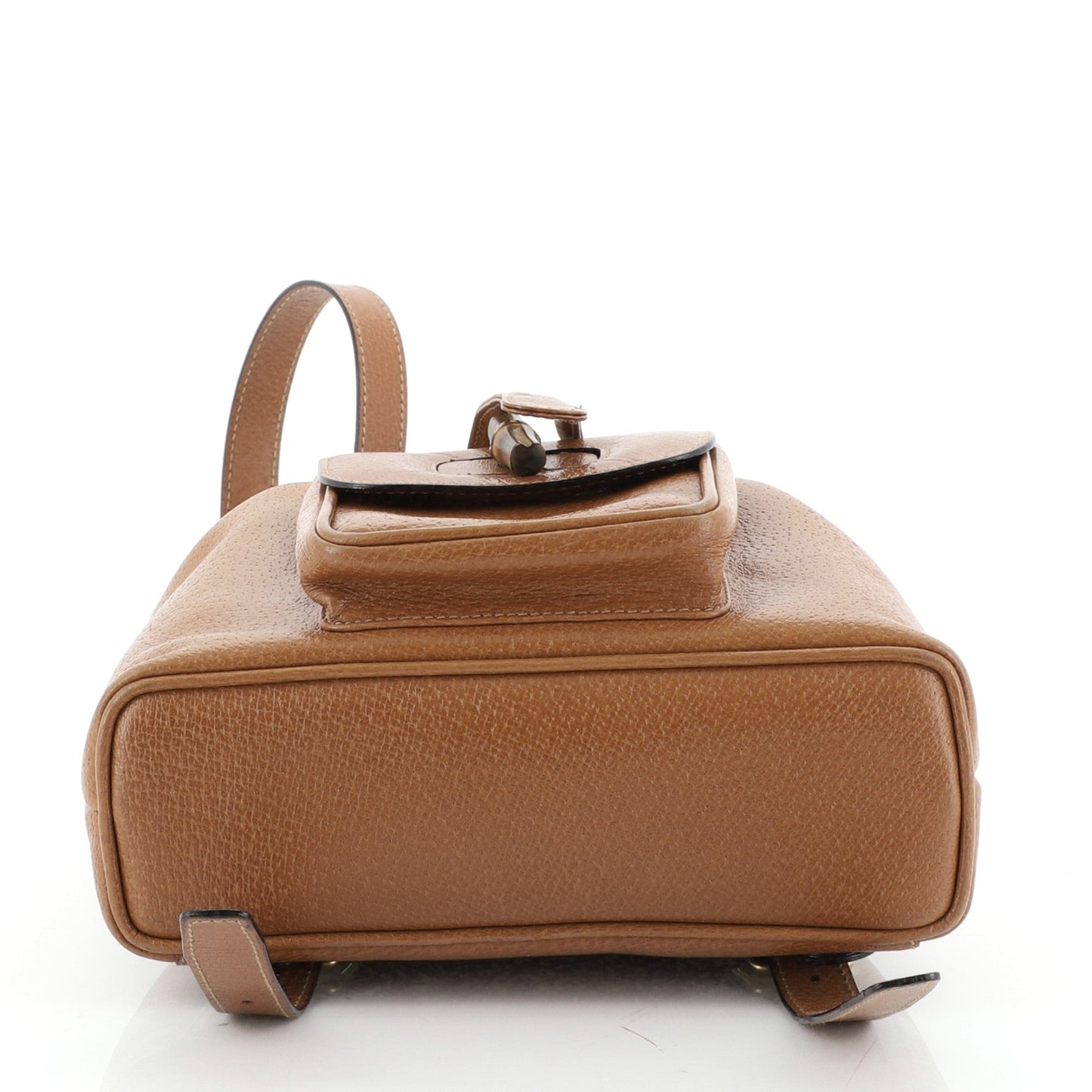 Vintage Bamboo Backpack Leather Mini