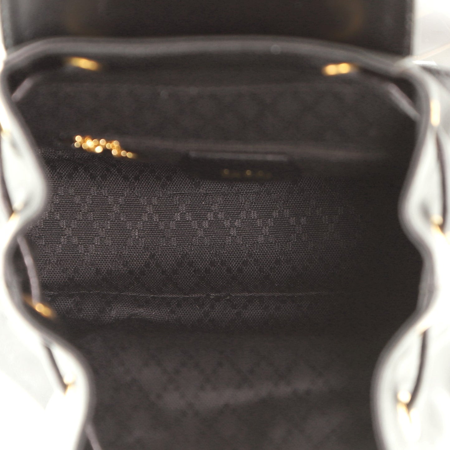 Vintage Bamboo Backpack Leather Mini