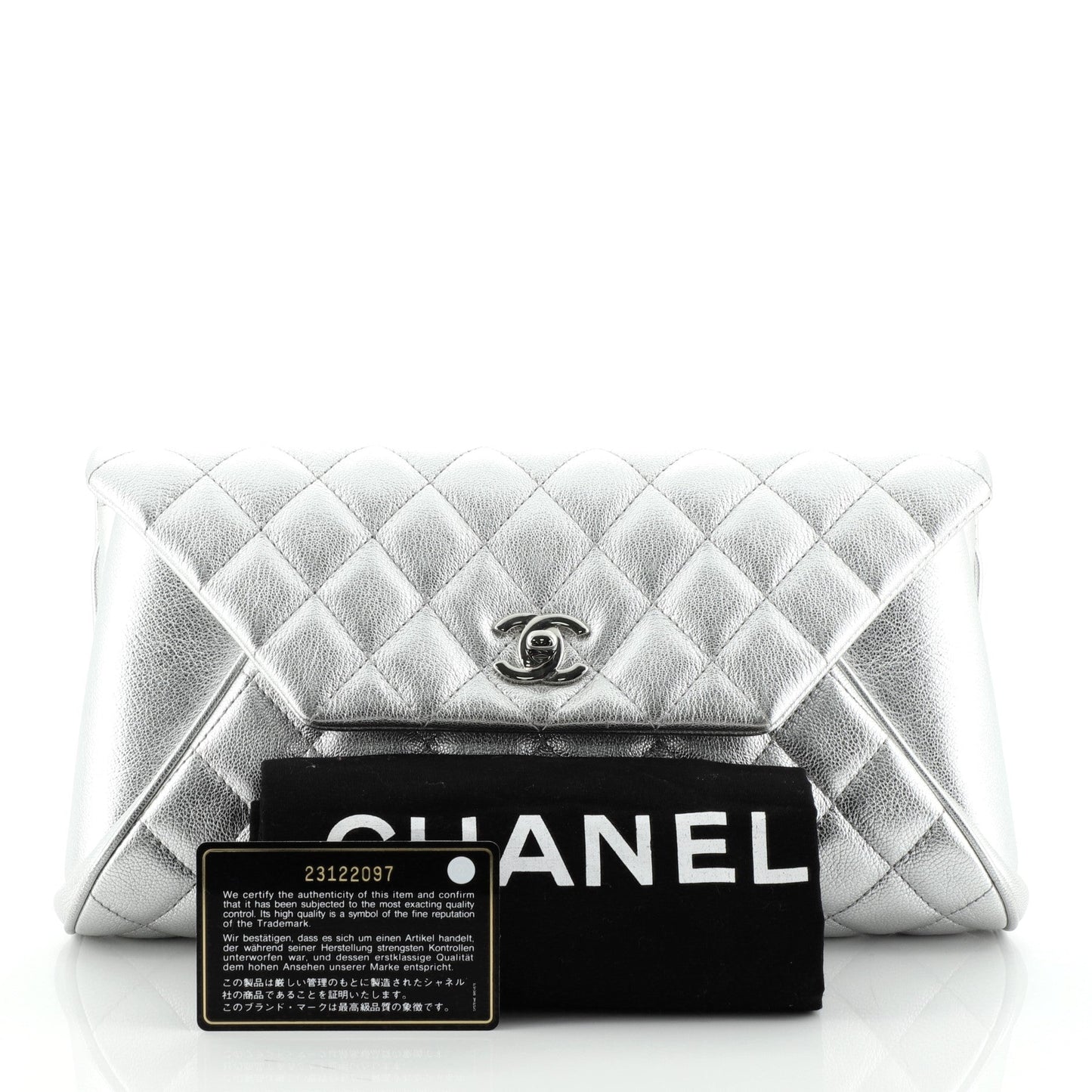 Fold Up Again Clutch Quilted Goatskin