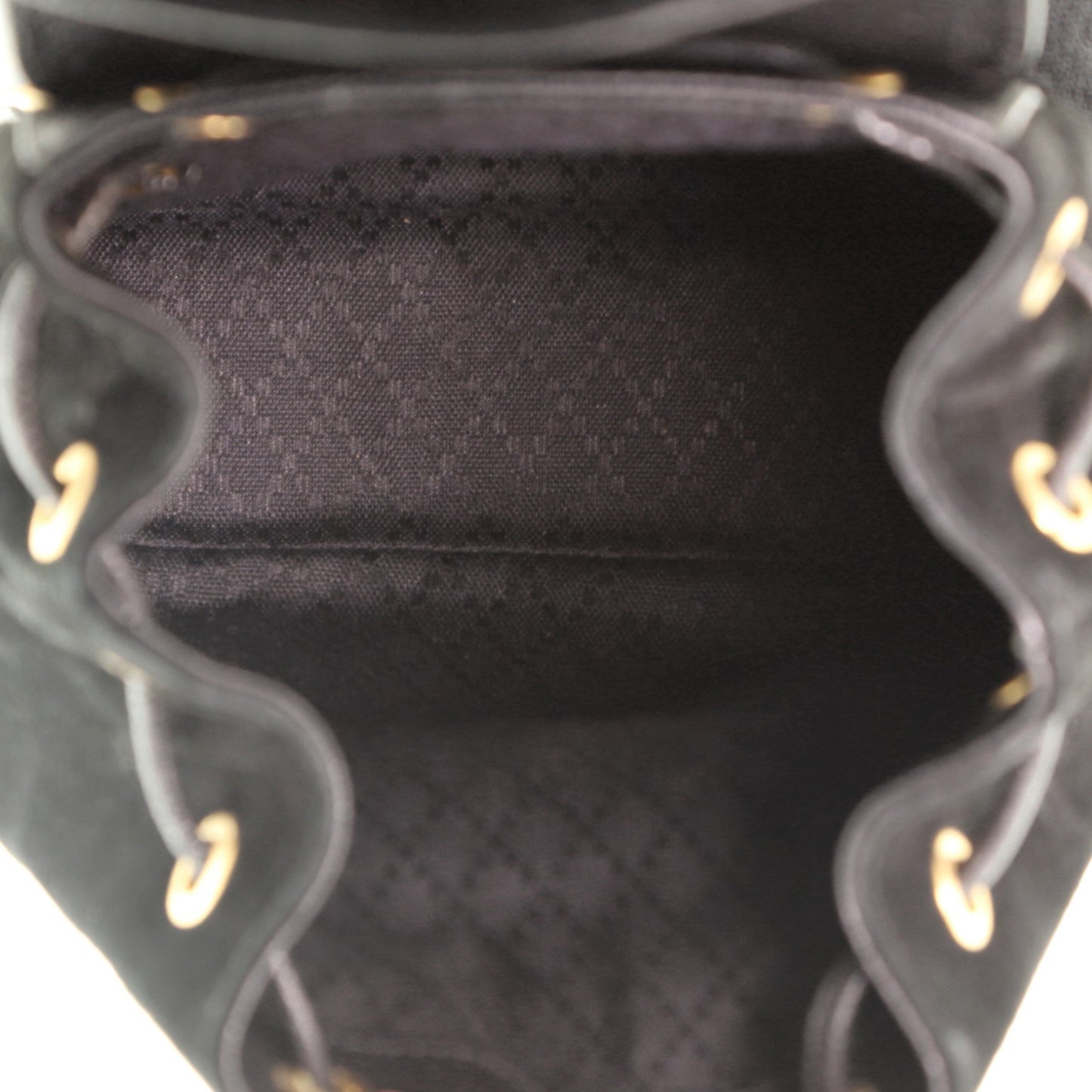 Vintage Bamboo Backpack Suede Mini