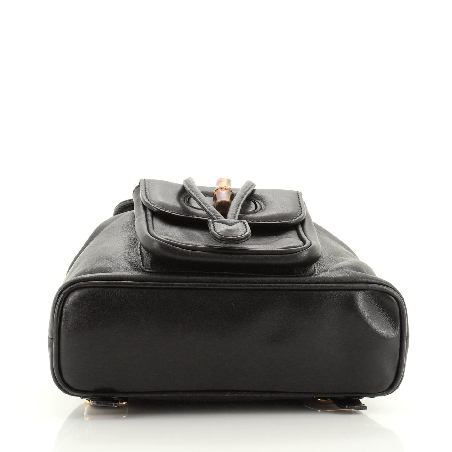 Vintage Bamboo Backpack Leather Mini