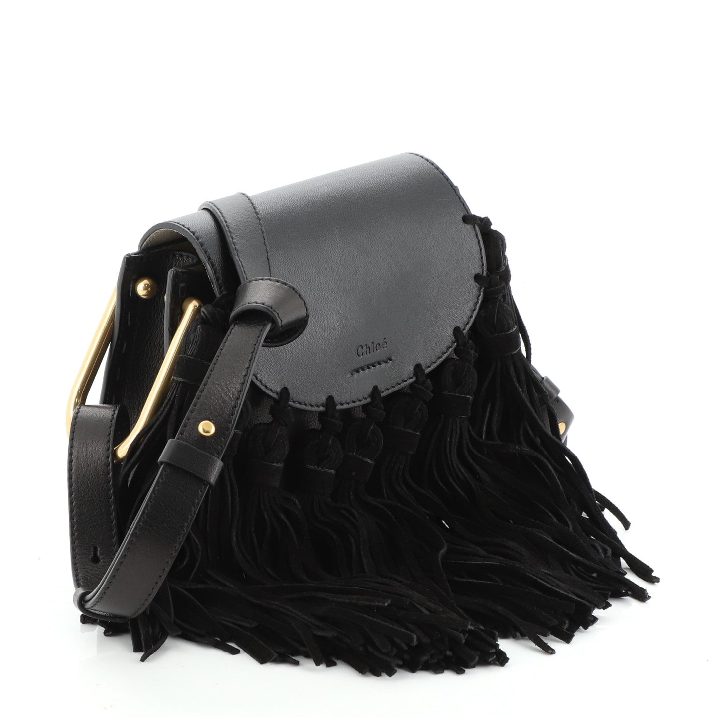 Fringe Tassel Hudson Bag Leather Mini