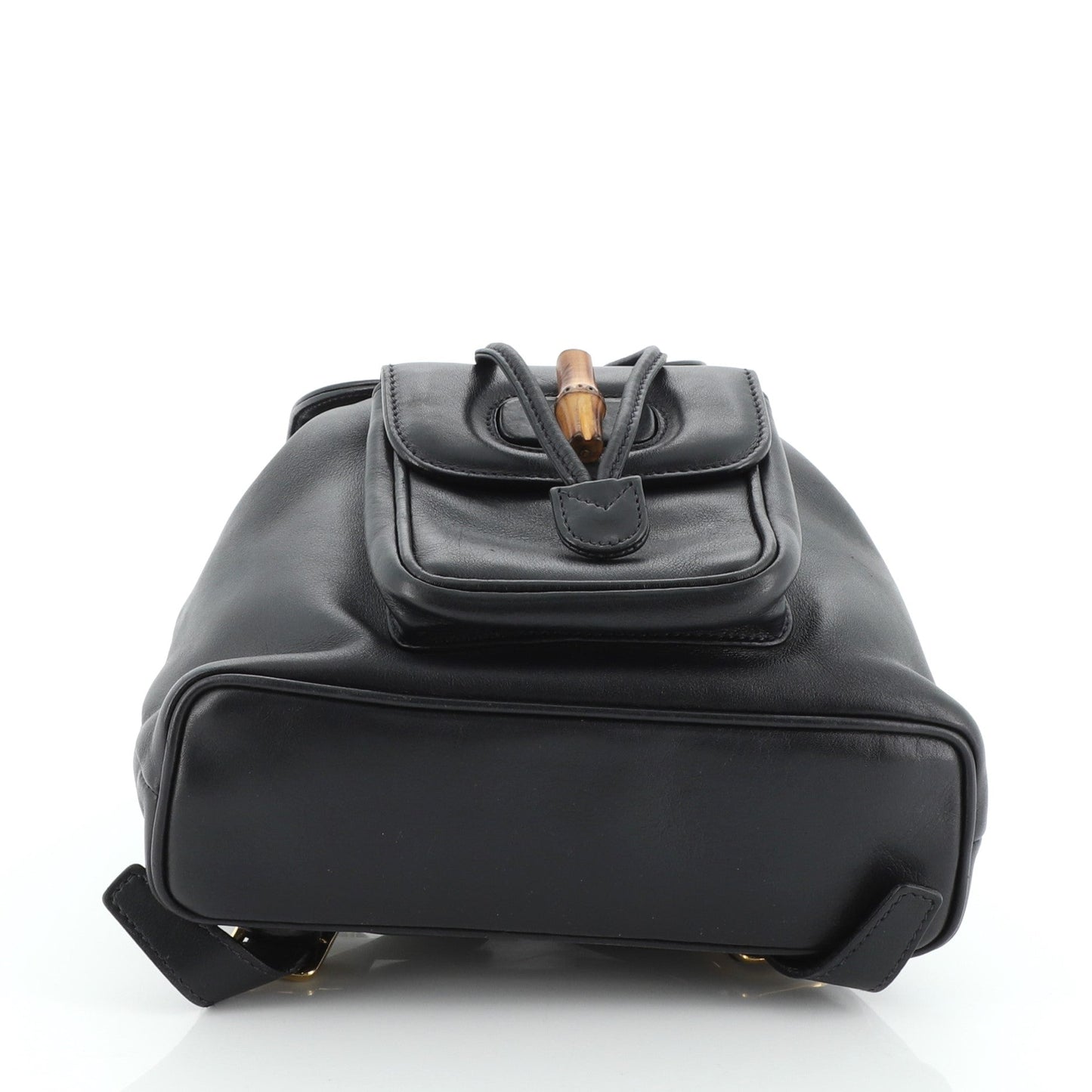Vintage Bamboo Backpack Leather Mini