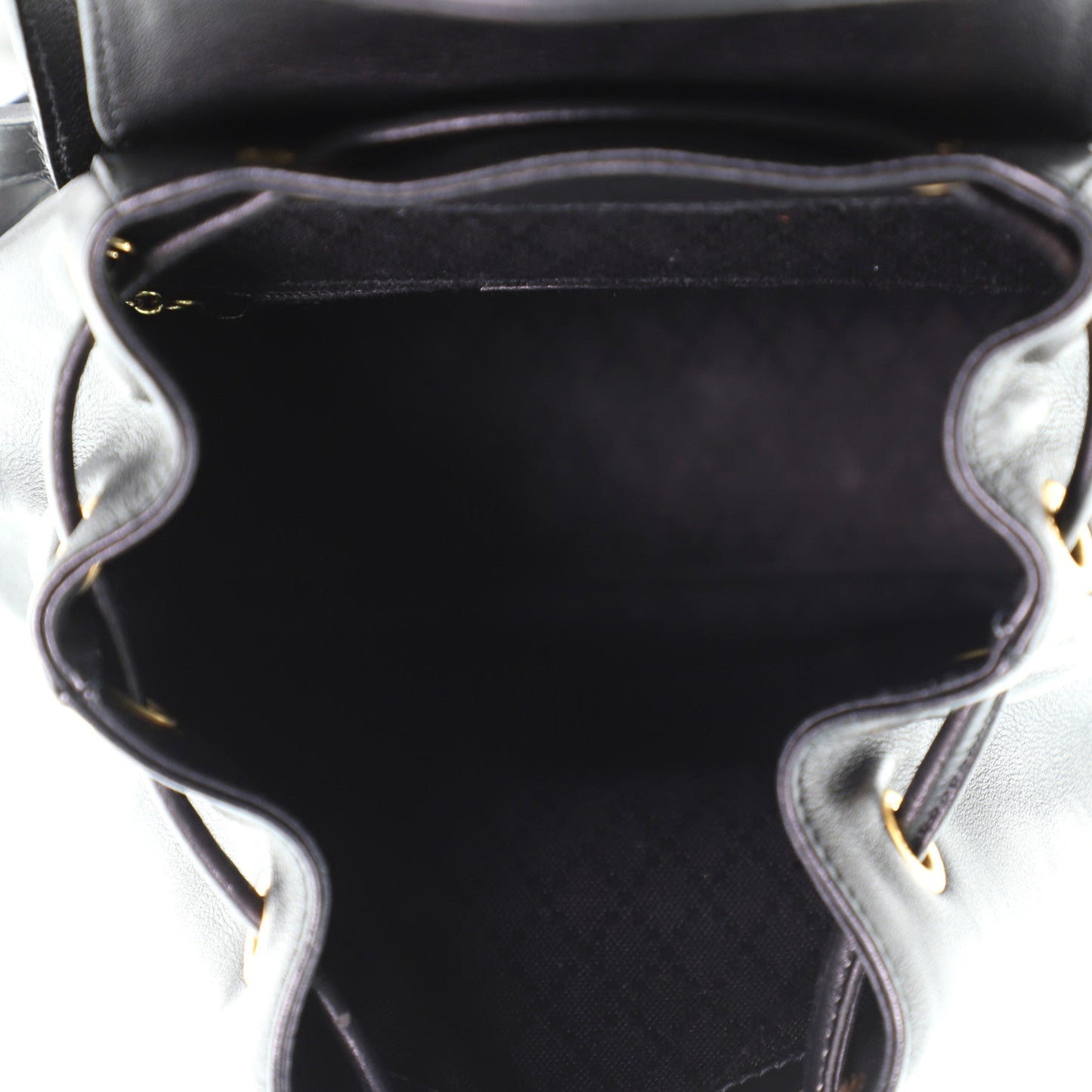Vintage Bamboo Backpack Leather Mini