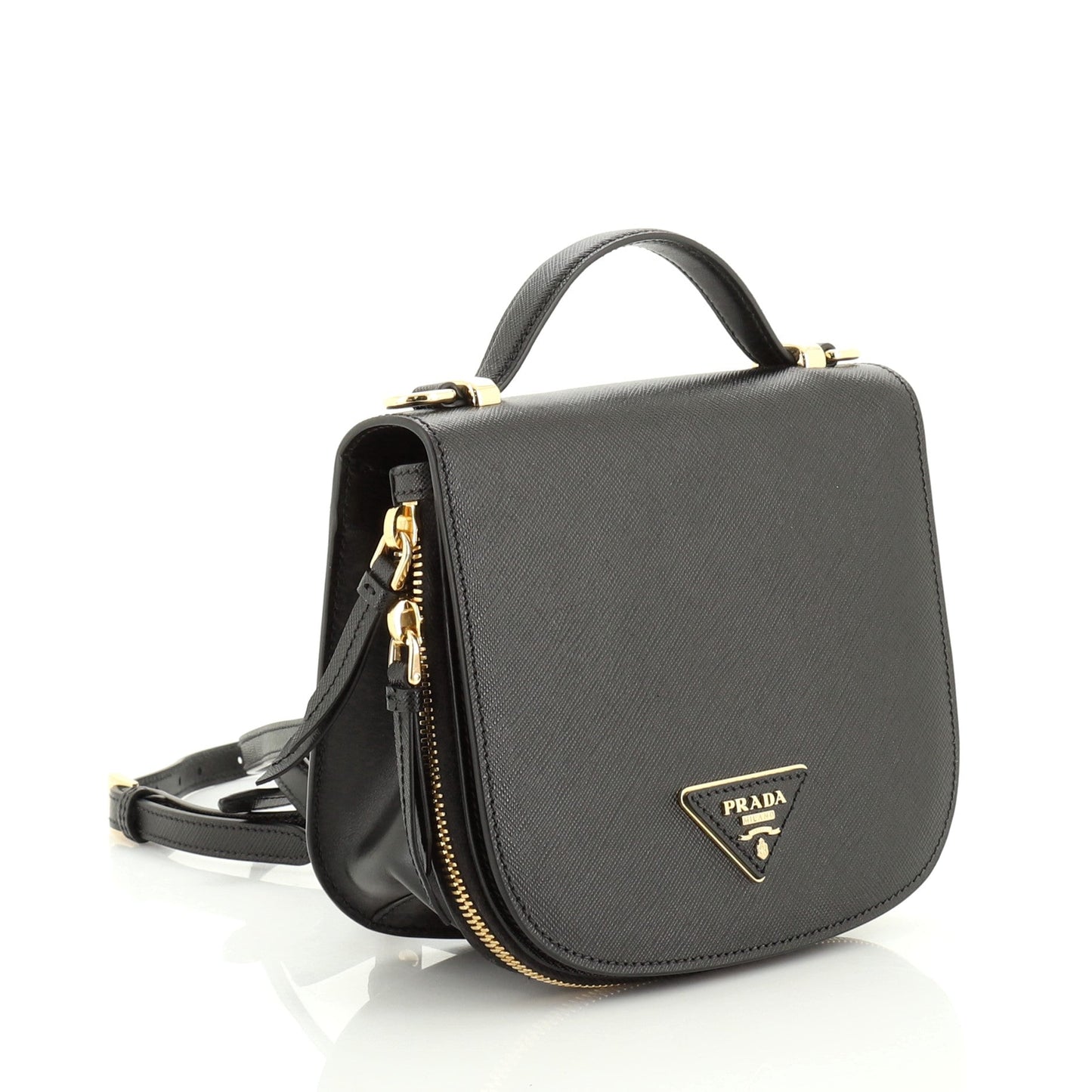 Odette Flap Backpack Saffiano Leather Mini