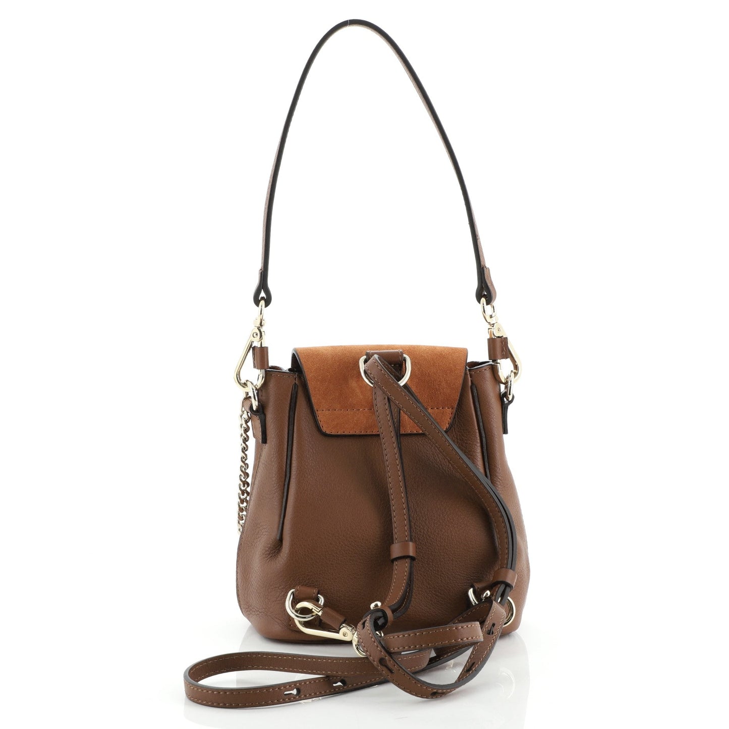 Faye Backpack Leather and Suede Mini