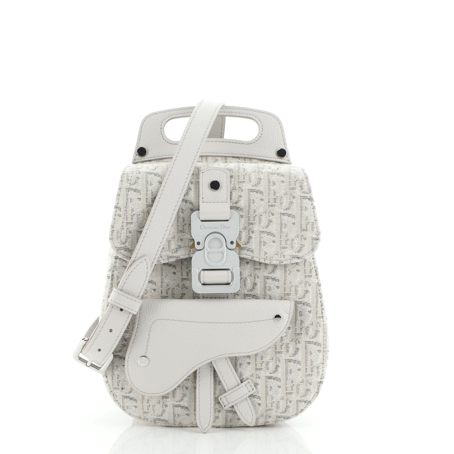Saddle Backpack Oblique Canvas Mini