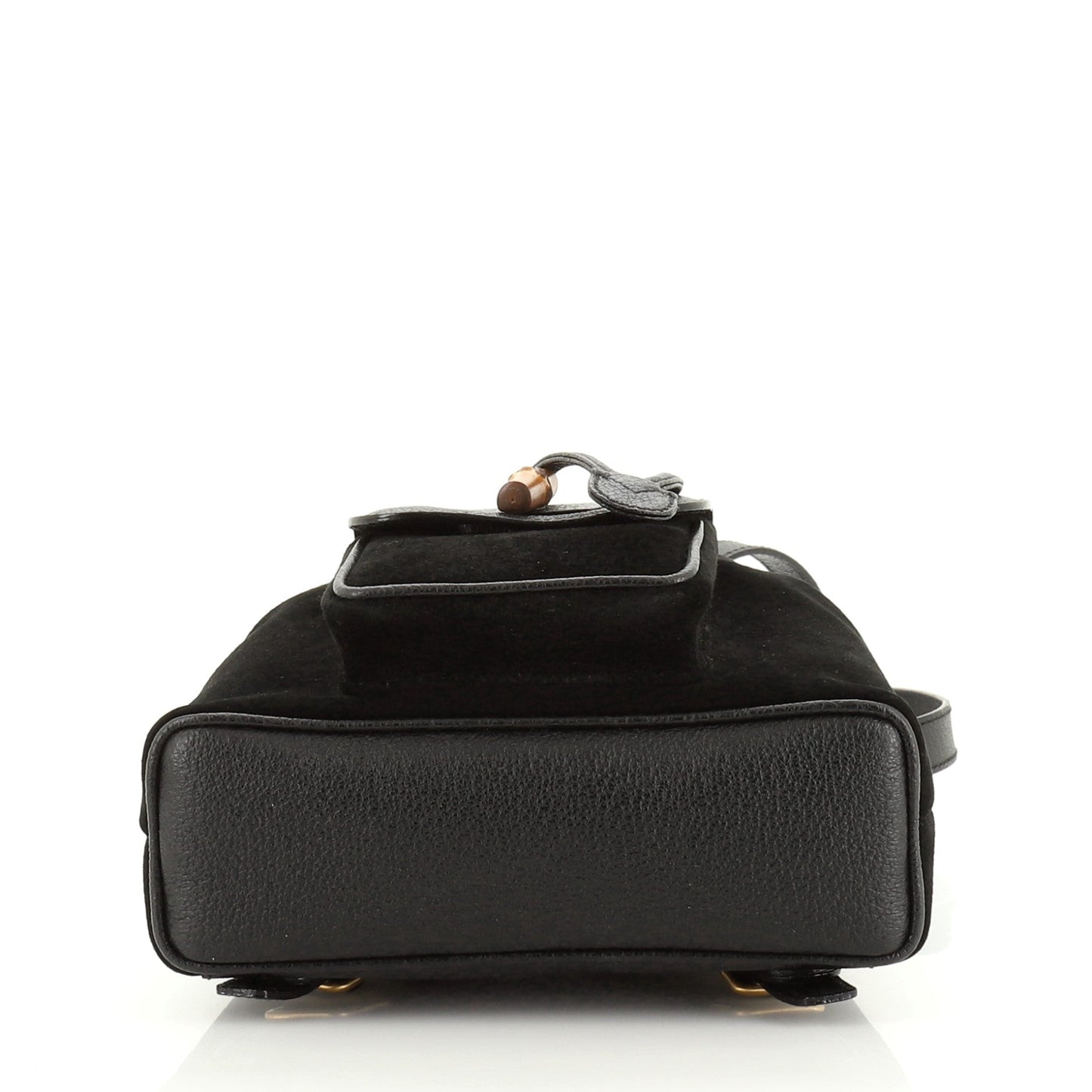Vintage Bamboo Backpack Suede Mini