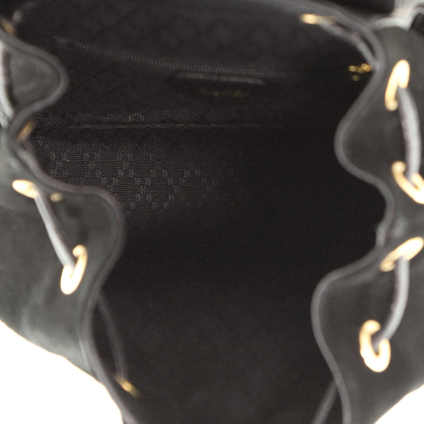Vintage Bamboo Backpack Suede Mini